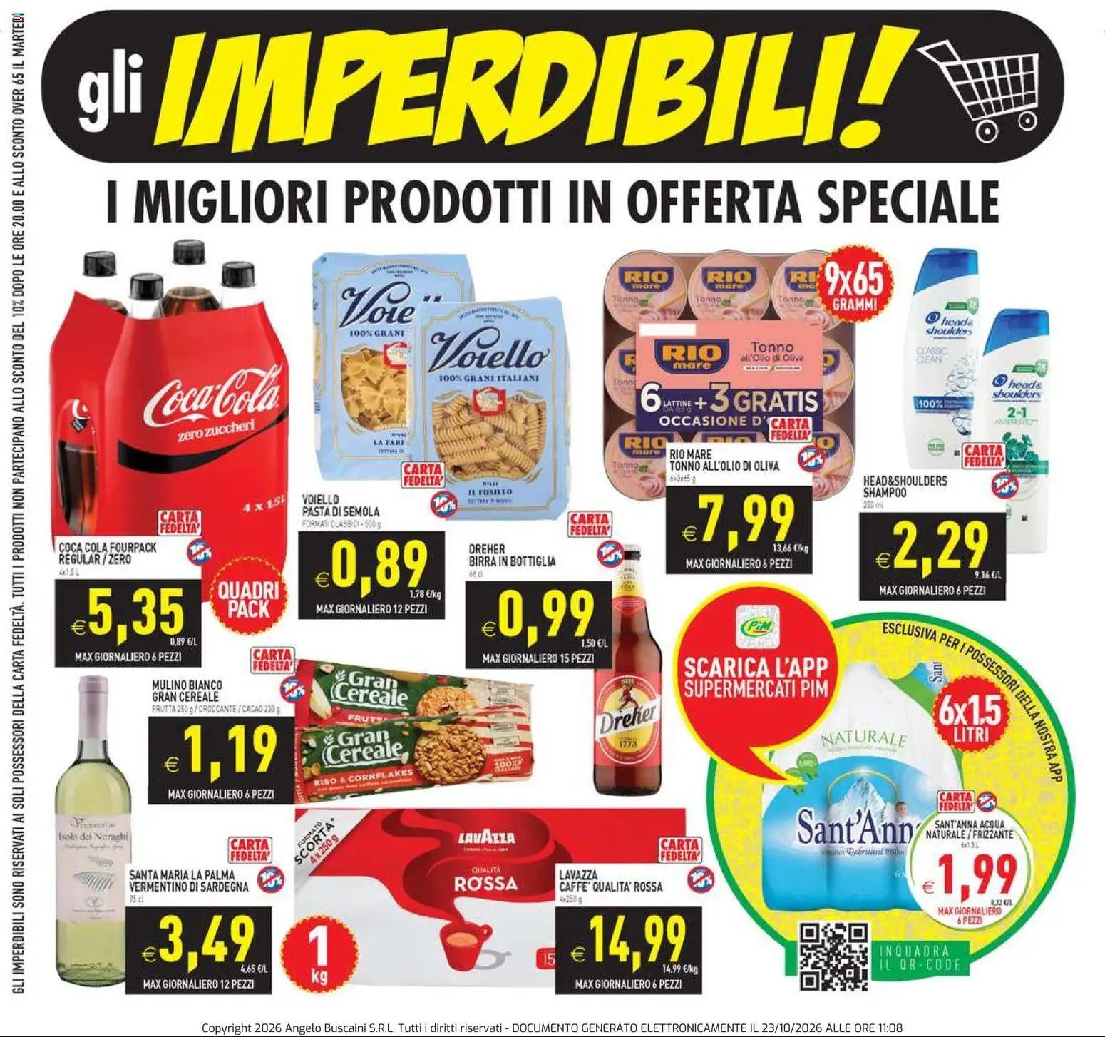 Anteprima dell'opuscolo PIM Supermercati volantino dal negozio PIM Supermercati valido da 23/10/2026