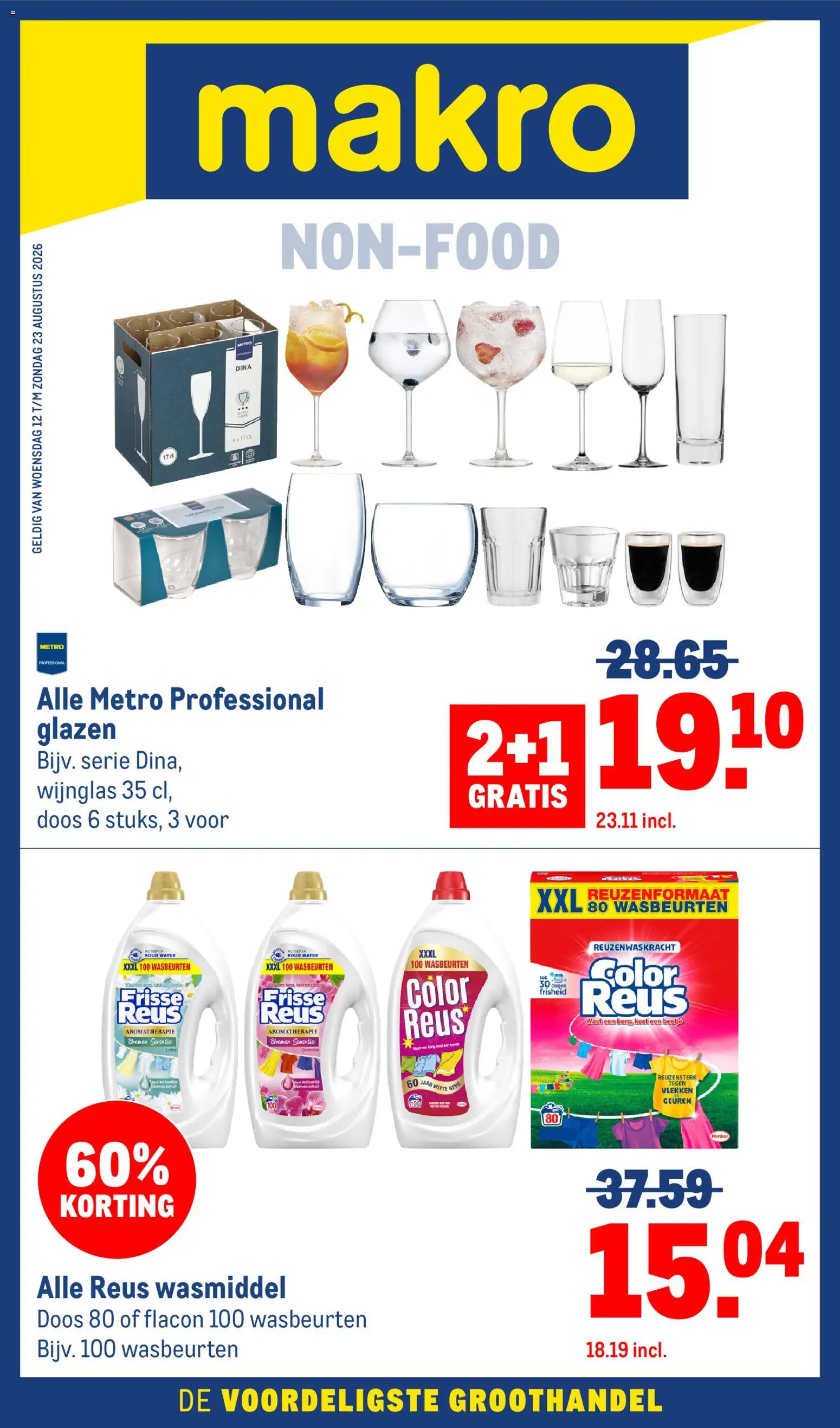 Voorbeeld van Makro folder - Non food van winkel Makro geldig vanaf 12-08-2026