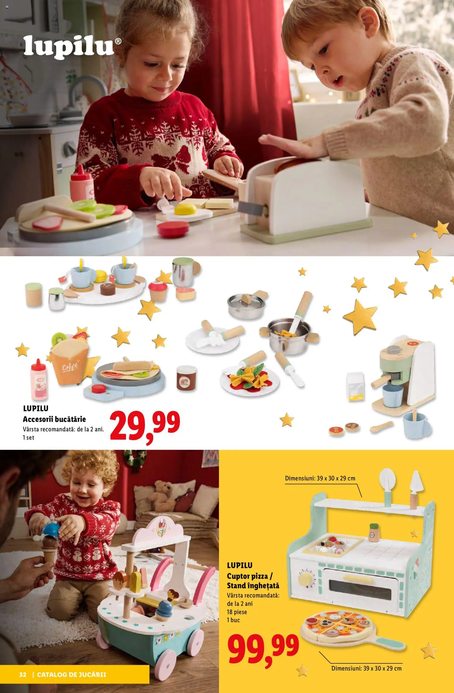 Previzualizarea de cataloage: Lidl Lidl Catalog De jucării valabil de la 02.11.2026 - Pizza, Înghețată, Bucătărie, Cuptor, Accesorii bucătărie