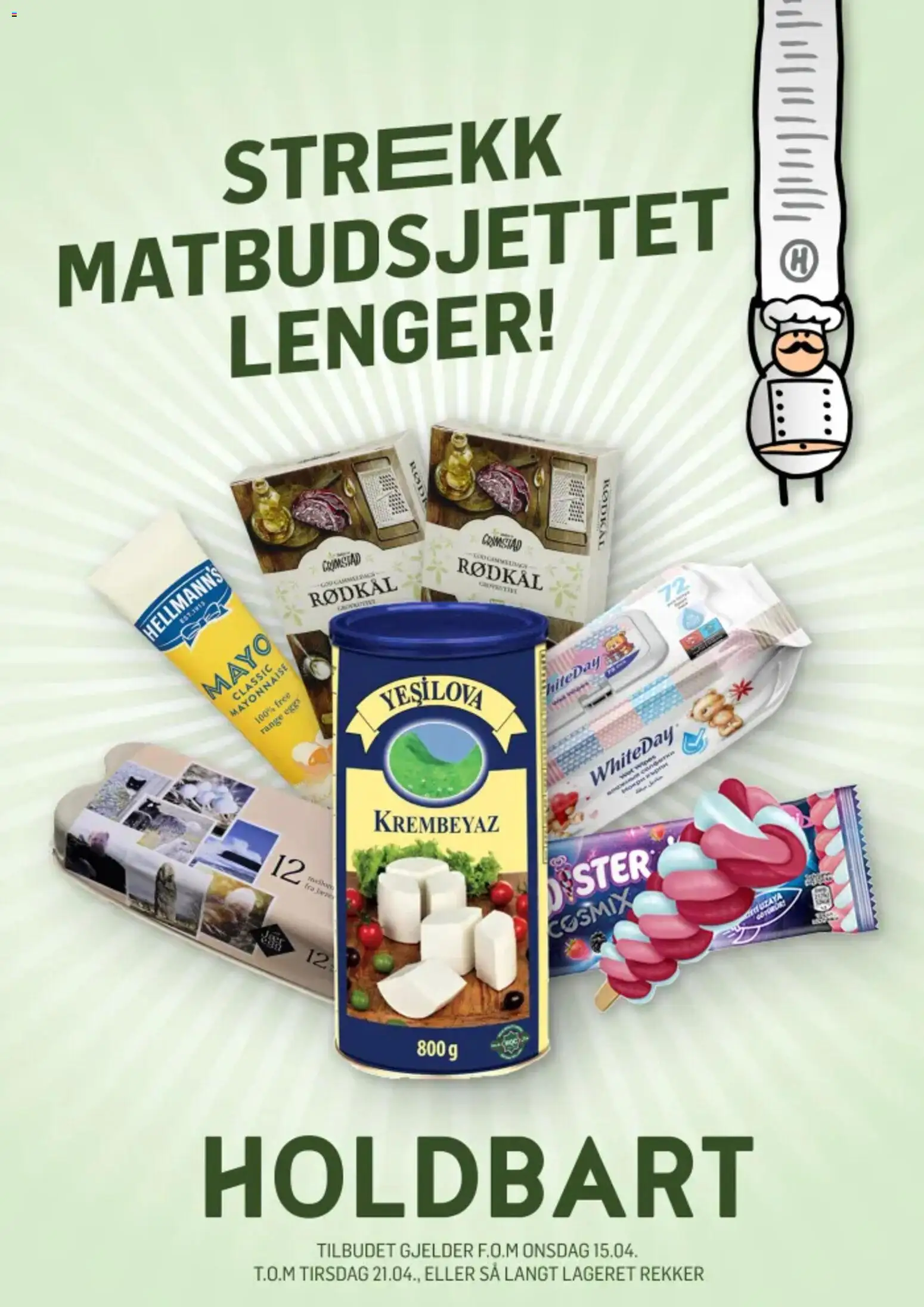 Forhåndsvis Holdbart kundeavis fra butikk Holdbart gyldig fra 15/04/2026 - Wipes, Rødkål