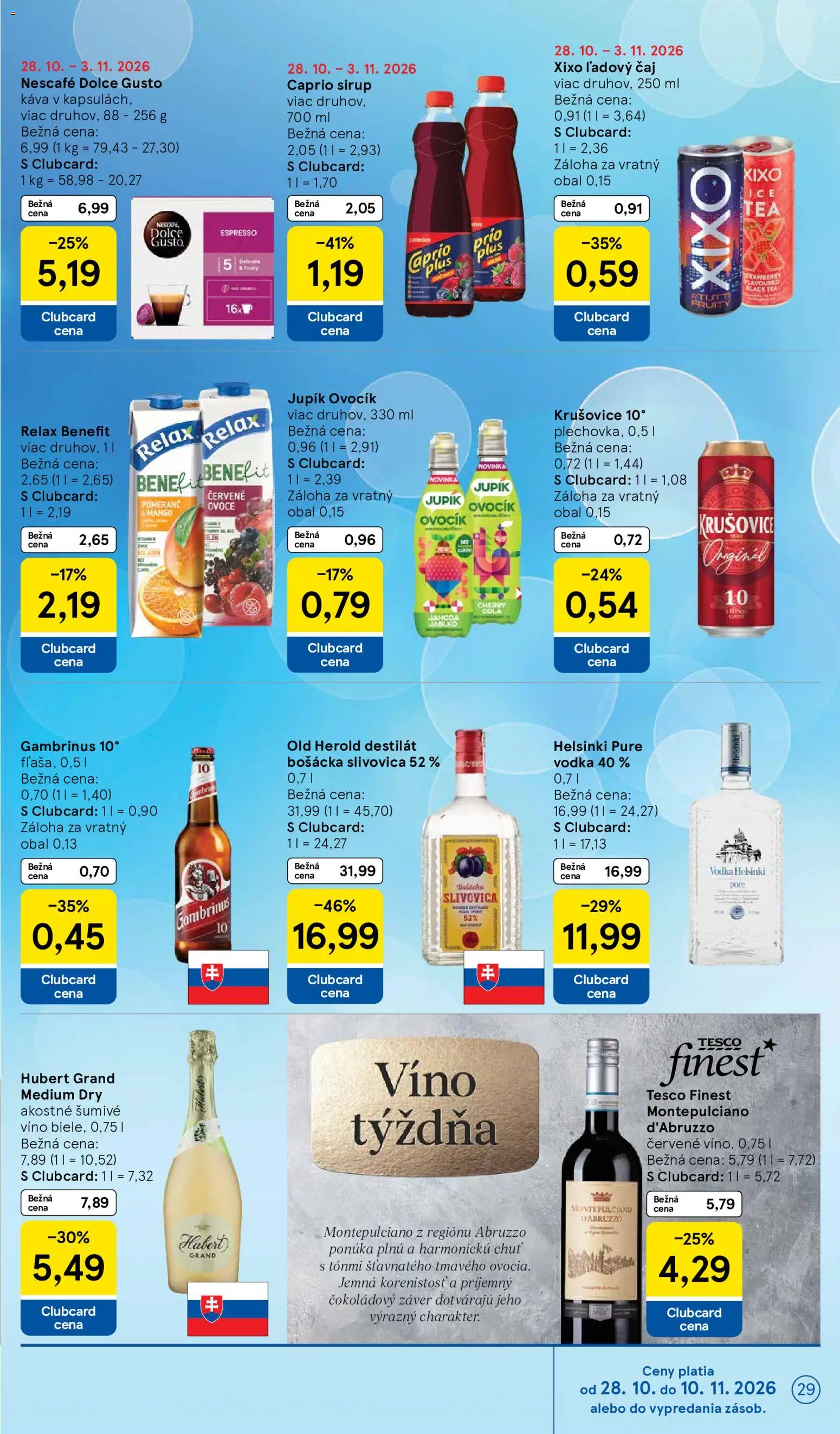 Náhľad Tesco letáku platného od 28.10.2026