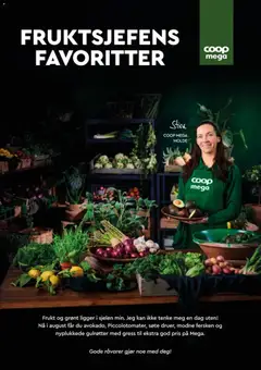 Forhåndsvis Coop Mega kundeavis Fruktsjefens favoritter fra butikk Coop Mega gyldig fra 13/08/2026