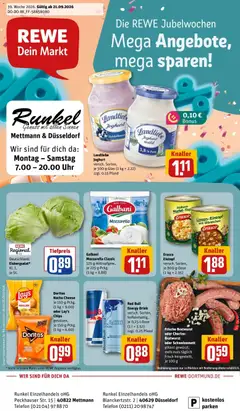 Vorschau von dem Prospekt des Geschäftes Rewe, gültig ab dem 21.09.2026