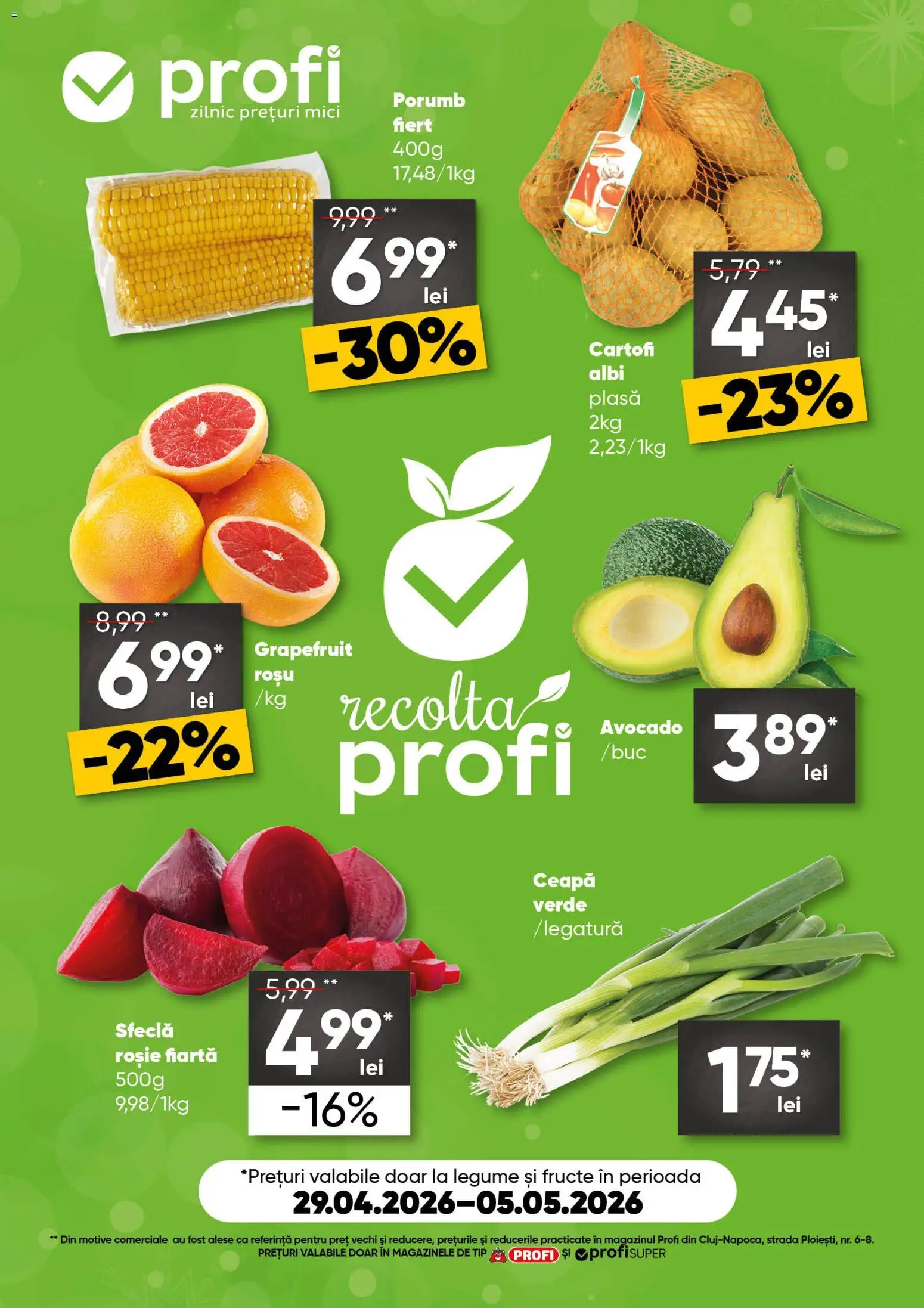Previzualizarea de cataloage: Profi Profi Catalog Fresh valabil de la 29.04.2026 - Mici, Avocado, Legume, Fructe, Grapefruit, Cartofi, Tip, Sfeclă