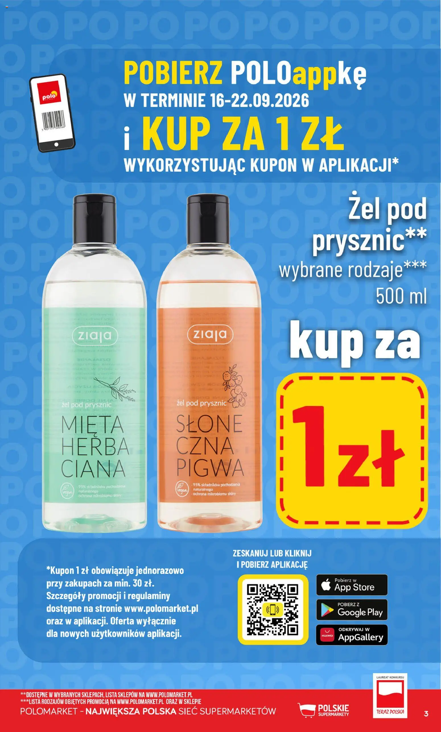 Pogląd gazetki "POLOmarket gazetka - Kupuj taniej" ze sklepu POLOmarket ważnej od 16.09.2026