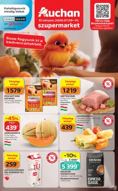 Auchan - Auchan Szupermarket akciós újság megtekintése, amely érvényes 2026.07.09.-től