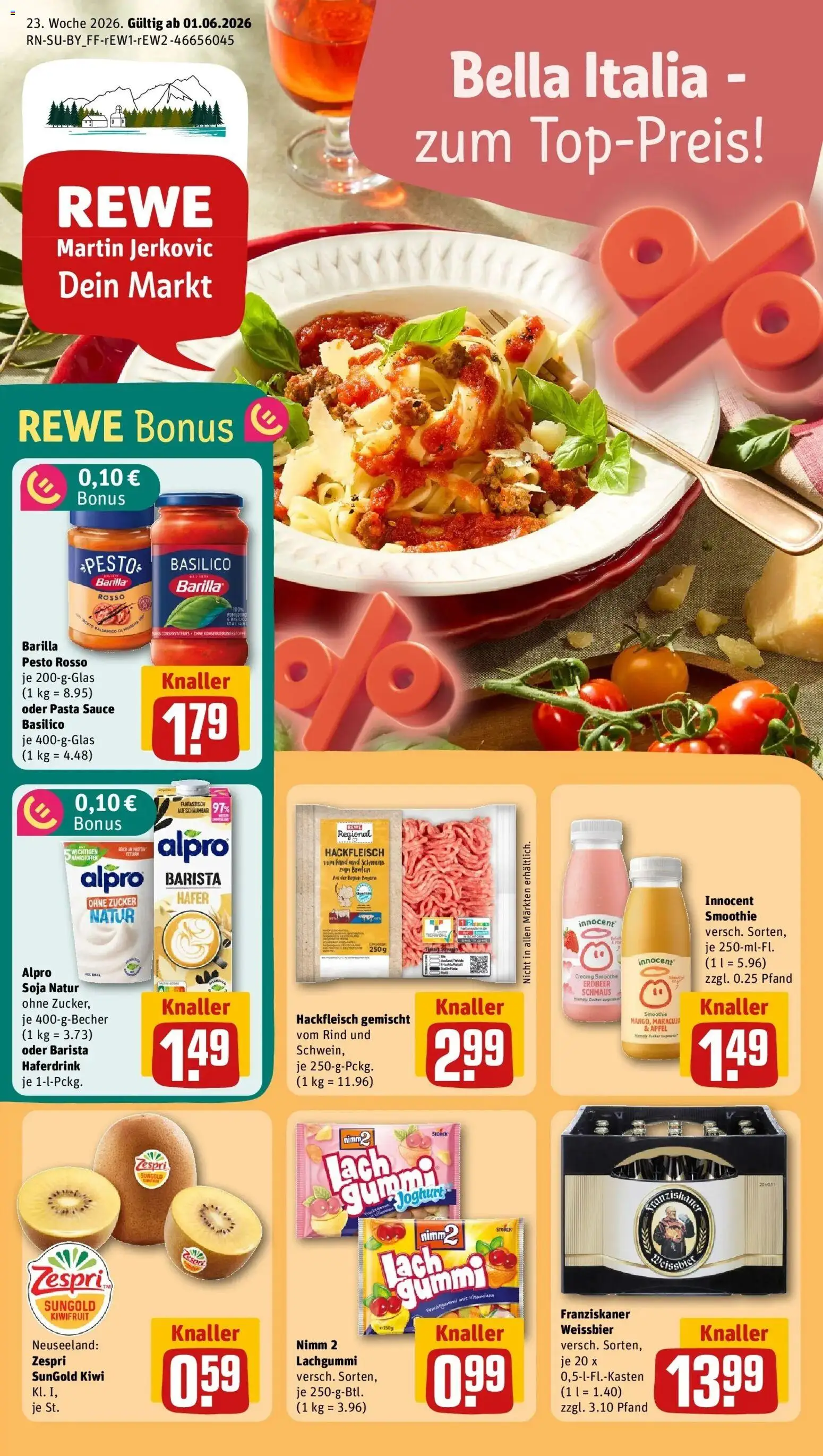 Vorschau von dem Prospekt des Geschäftes Rewe, gültig ab dem 01.06.2026