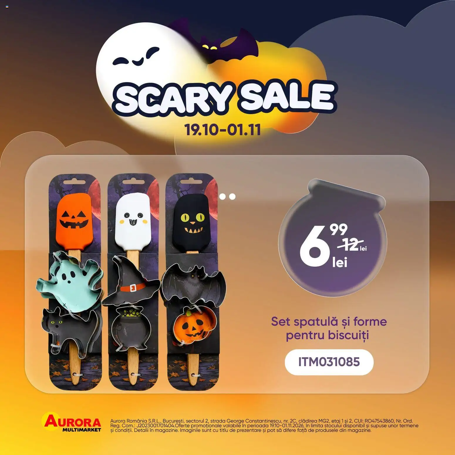 Previzualizarea de cataloage: Aurora Multimarket Aurora Multimarket Scary Sale valabil de la 19.10.2026 - Biscuiți