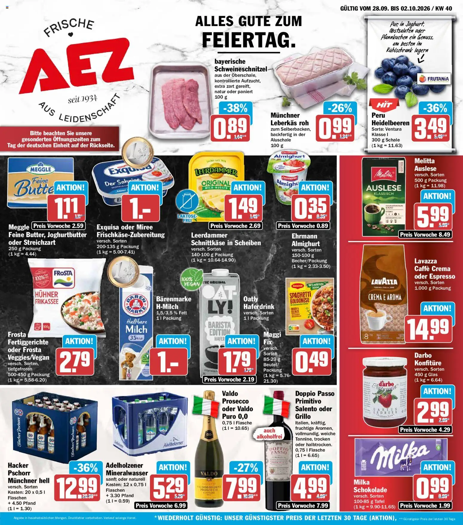 Vorschau von dem Prospekt des Geschäftes AEZ, gültig ab dem 28.09.2026