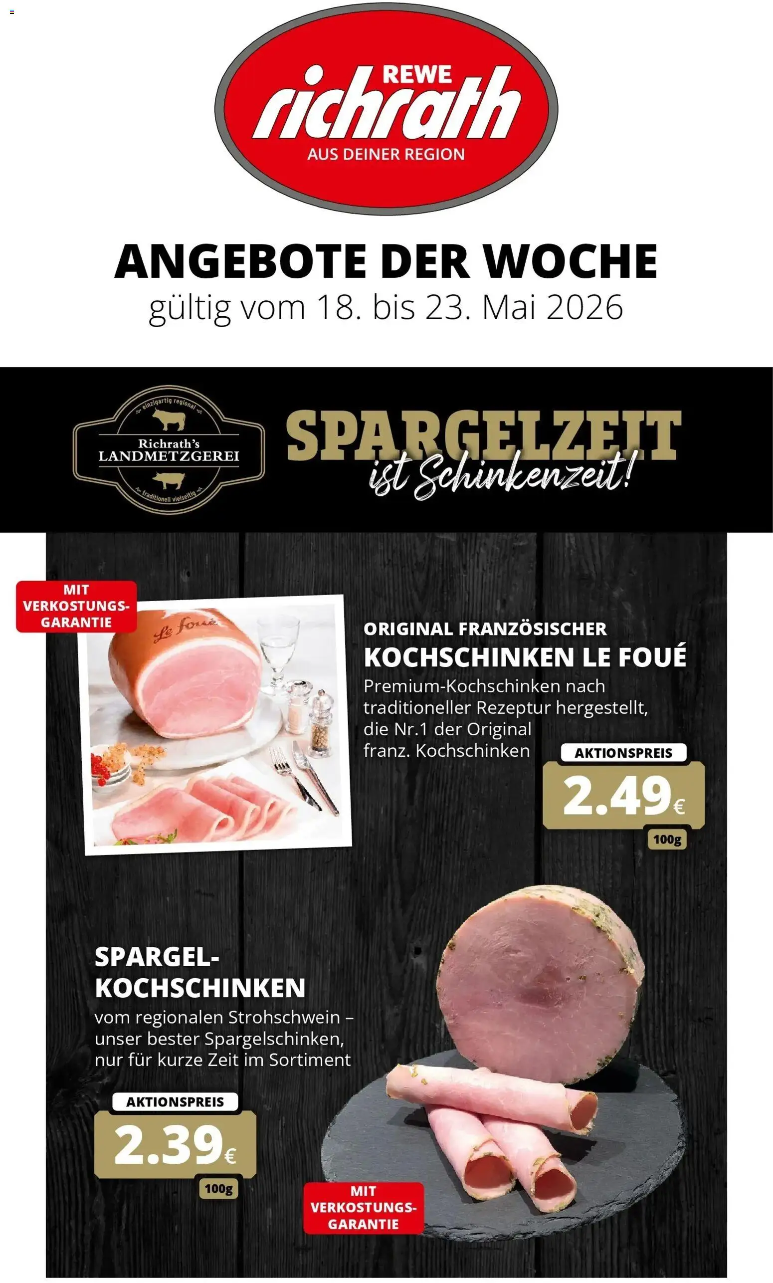 Vorschau von dem Prospekt des Geschäftes Rewe, gültig ab dem 17.05.2026