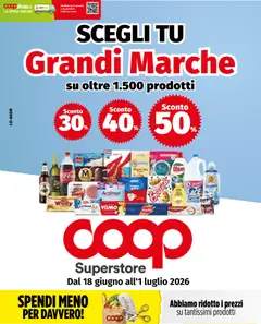 Anteprima dell'opuscolo COOP volantino Superstore Marche Milano dal negozio COOP valido da 18/06/2026