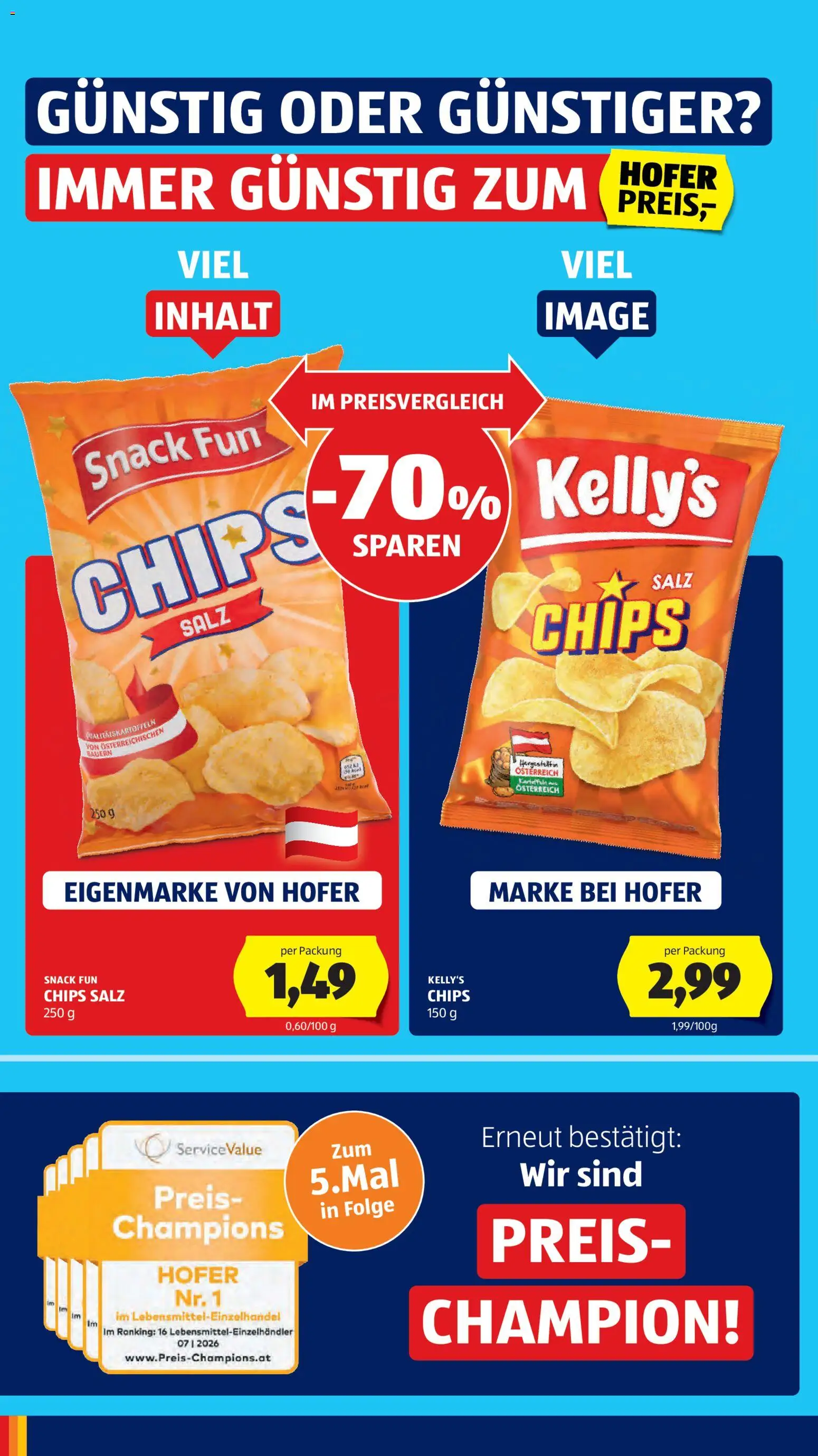 Hofer AT - Hofer AT Black Month megtekintése, amely érvényes 2026.10.30.-től - Chips