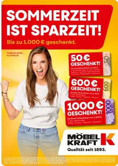 Vorschau von dem Prospekt des Geschäftes Möbel Kraft, gültig ab dem 03.06.2026