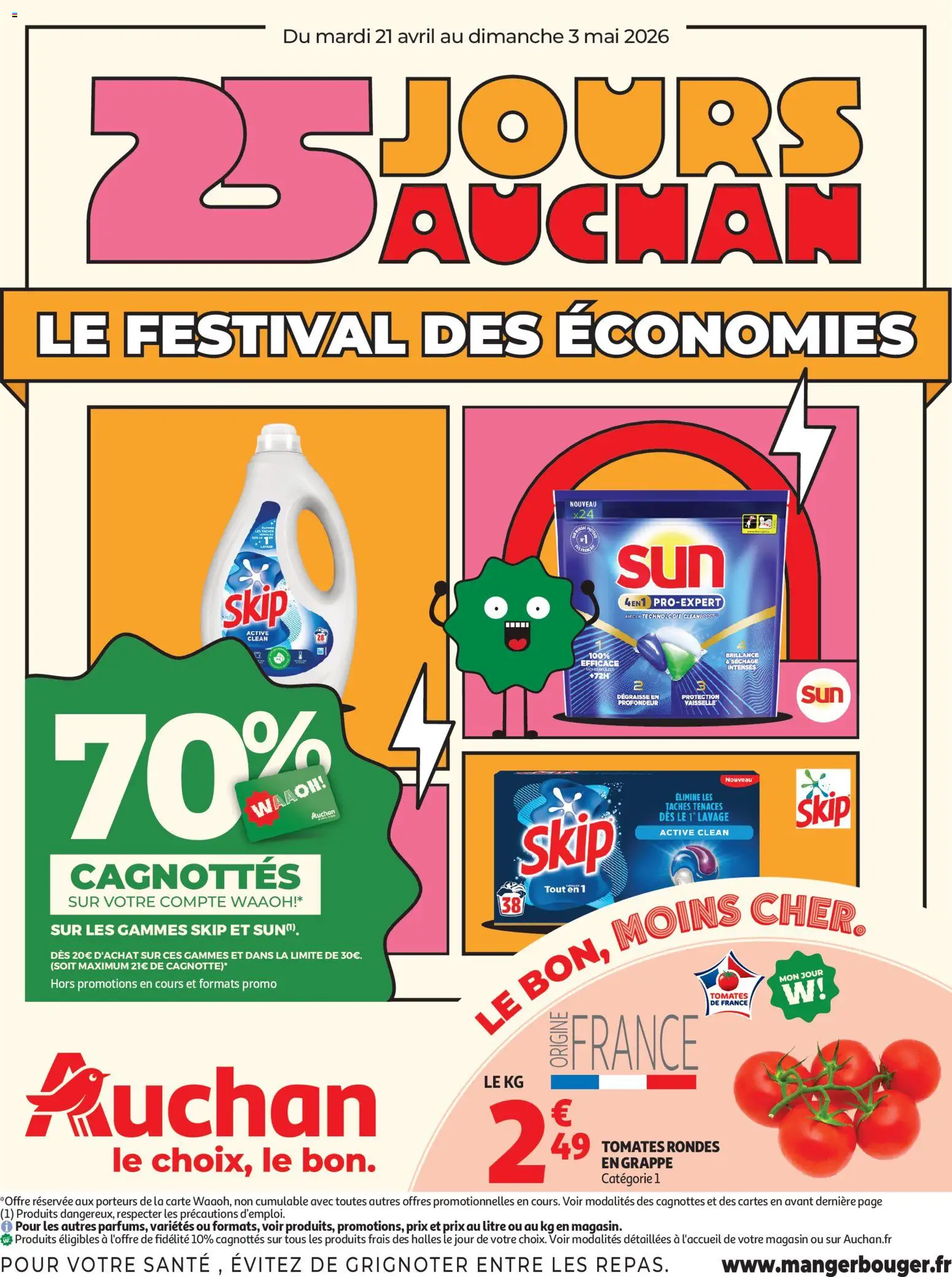 Voorbeeld van Auchan 25 jours hypers van winkel Auchan geldig vanaf 21/04/2026 - La