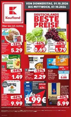 Vorschau von dem Prospekt des Geschäftes Kaufland, gültig ab dem 01.10.2026