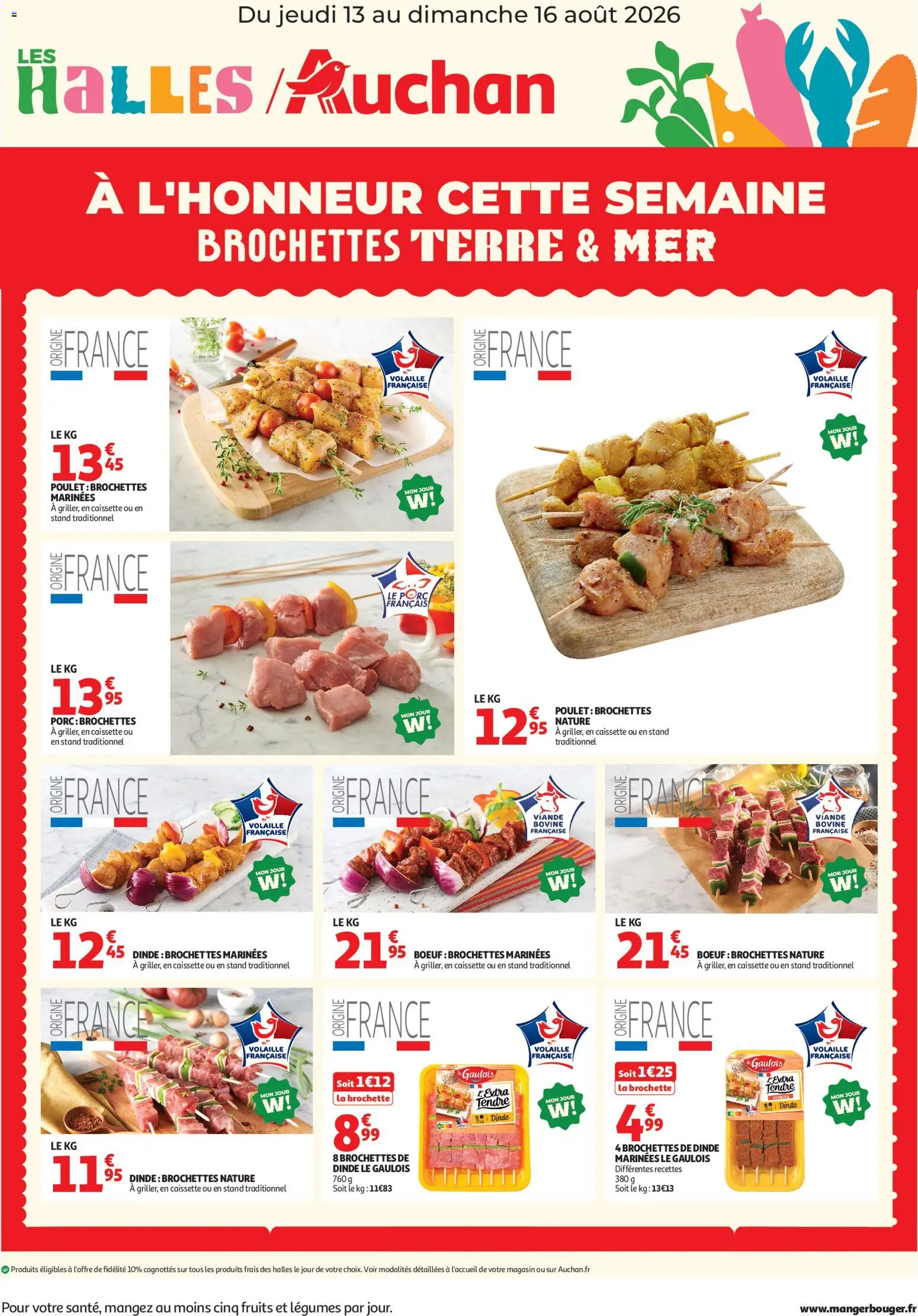 Voorbeeld van Auchan À l'honneur cette semaine van winkel Auchan geldig vanaf 13/08/2026