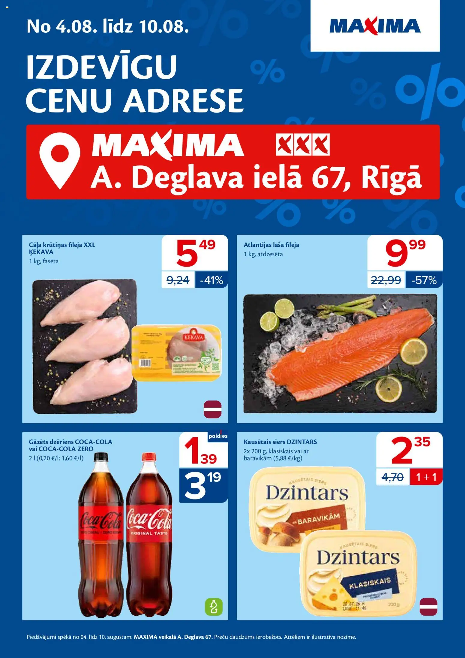 Skatīt Maxima akciju bukletu, derīgs no 04.08.2026.