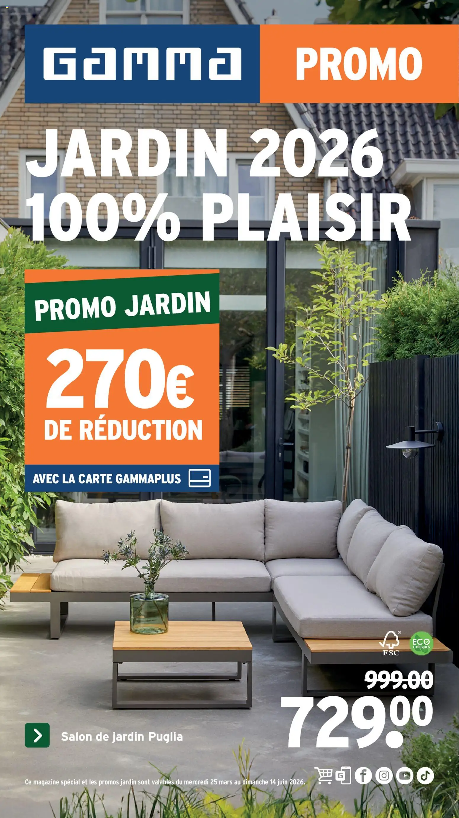 Voorbeeld van GAMMA Publicité Jardin van winkel GAMMA geldig vanaf 25/03/2026 - La, Mars
