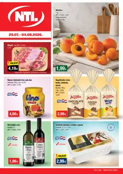 Pregled letka NTL Katalog trgovine NTL vrijedi od 29.07.2026
