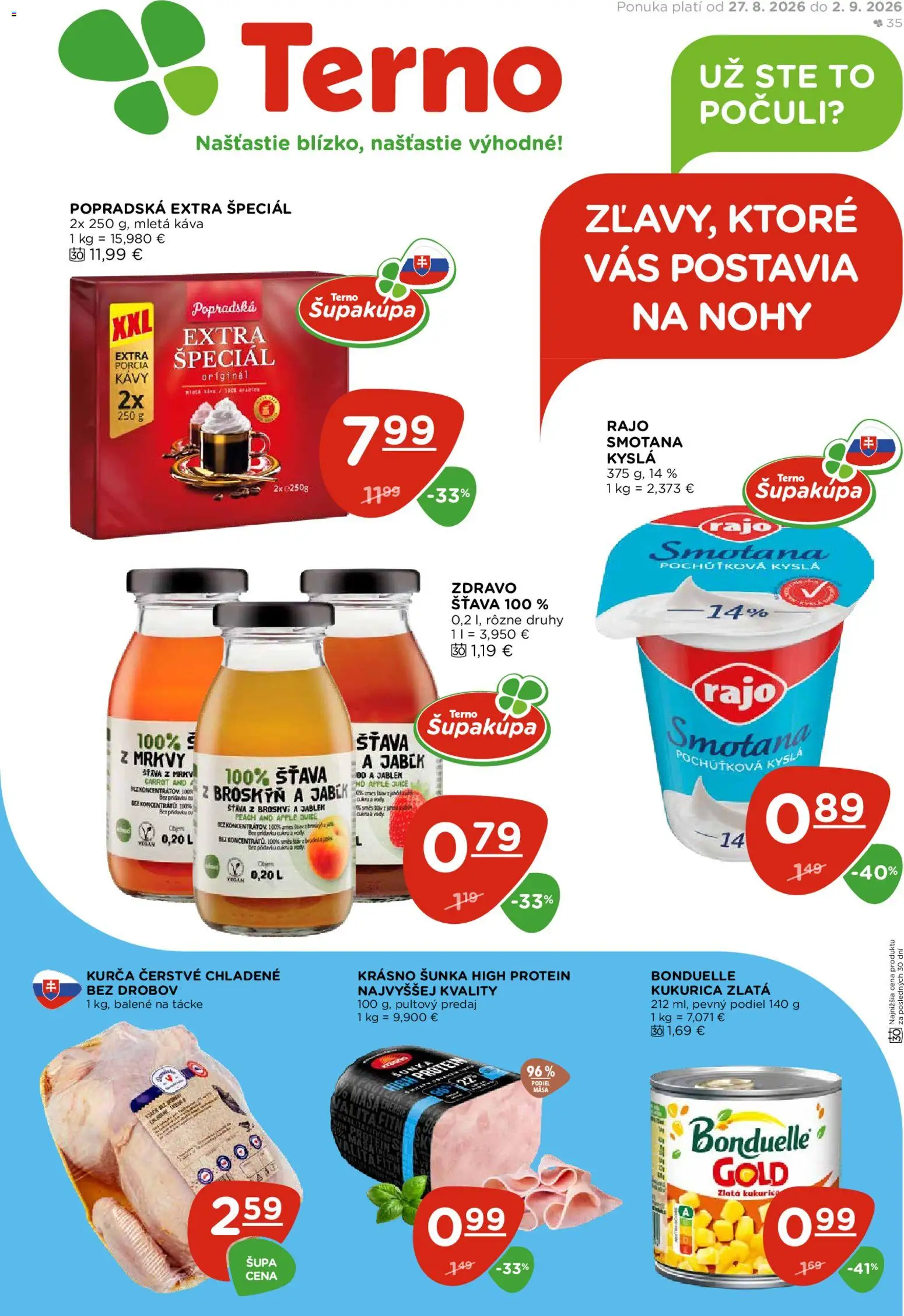 Náhľad Terno letáku platného od 27.08.2026