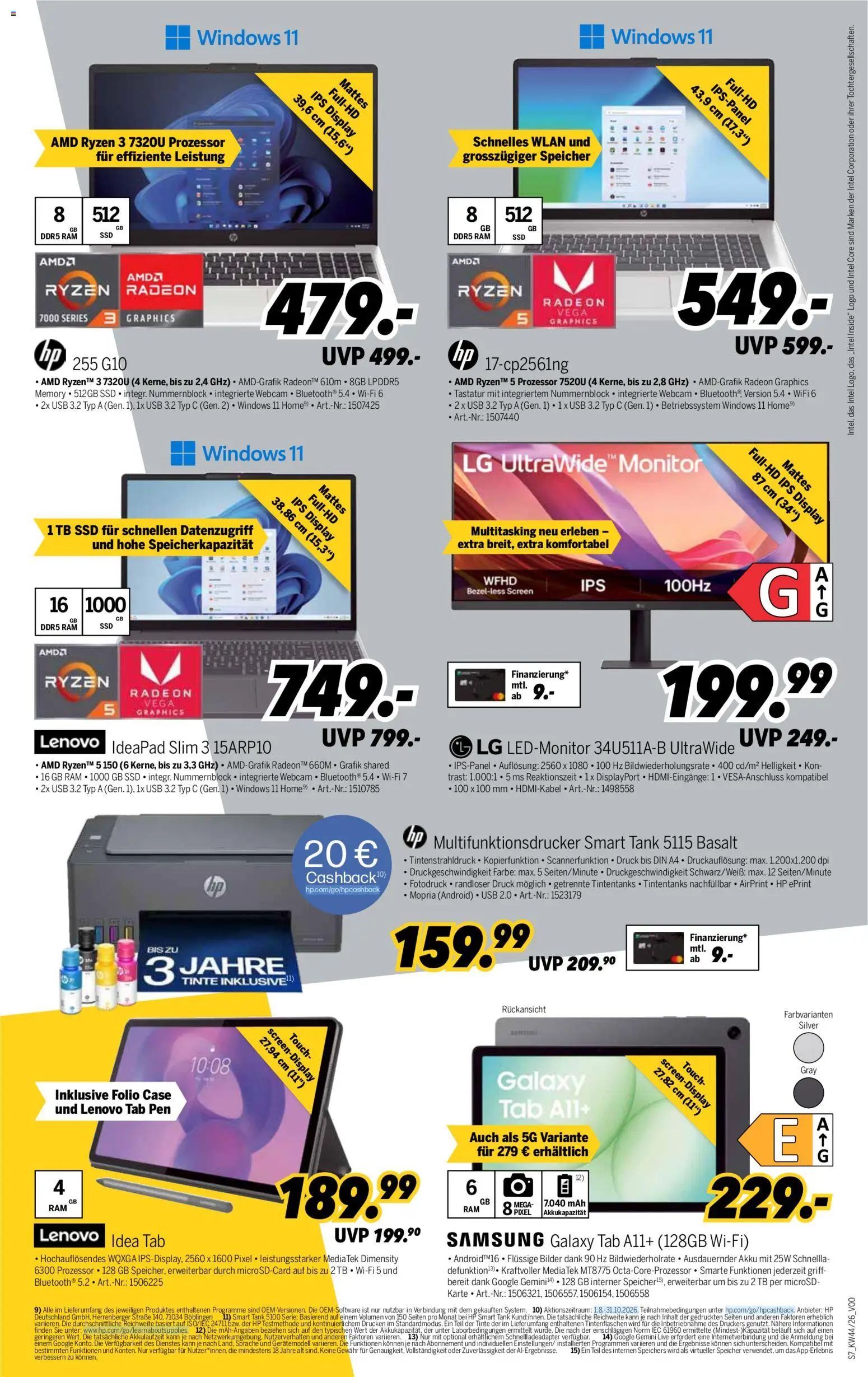Vorschau von dem Prospekt des Geschäftes Medimax, gültig ab dem 24.10.2026 - Bilder, Samsung, Lenovo, Tastatur, HP, LG, Monitor, USB