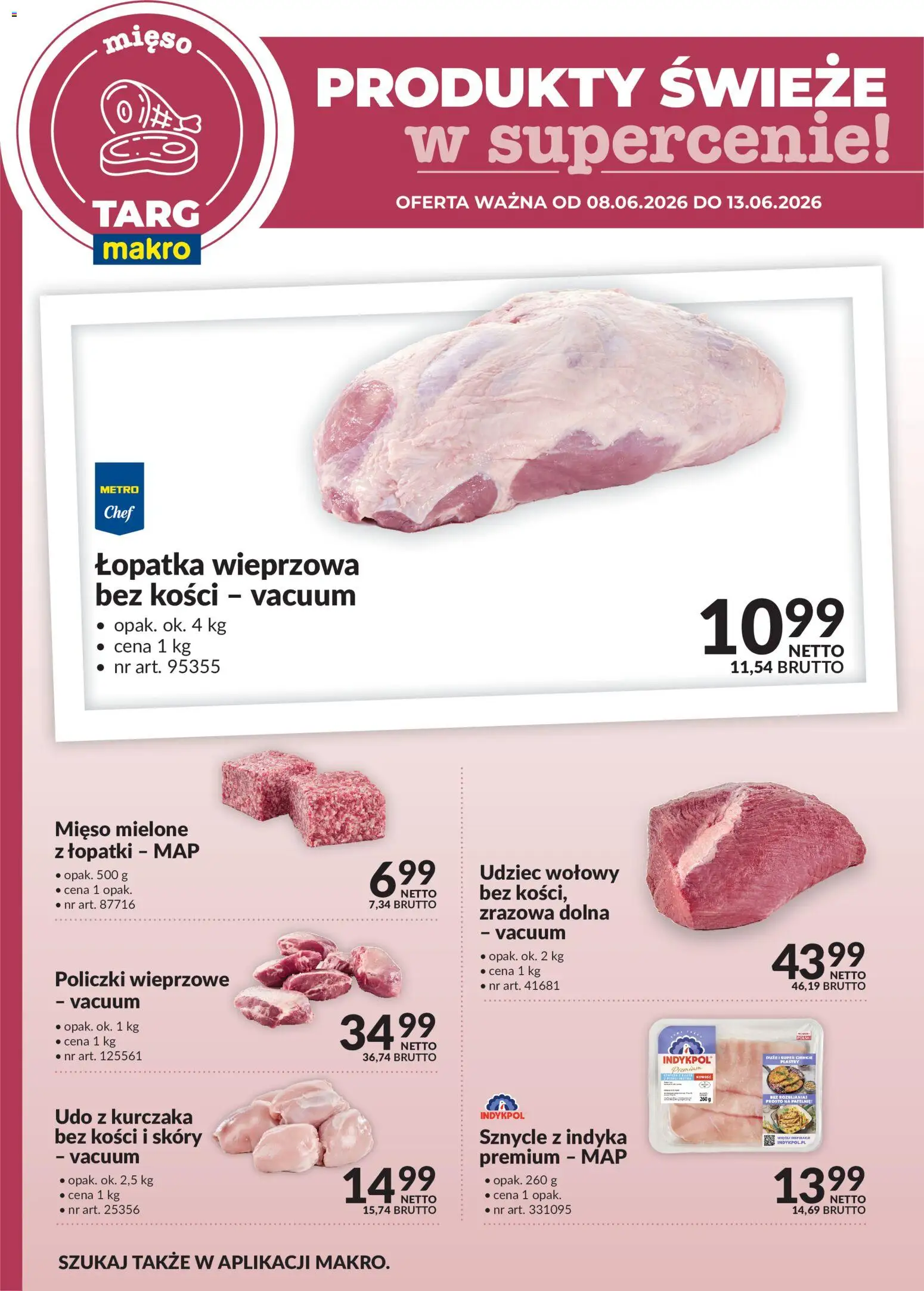 Pogląd gazetki "Makro gazetka - Produkty świeże w supercenie" ze sklepu Makro ważnej od 08.06.2026