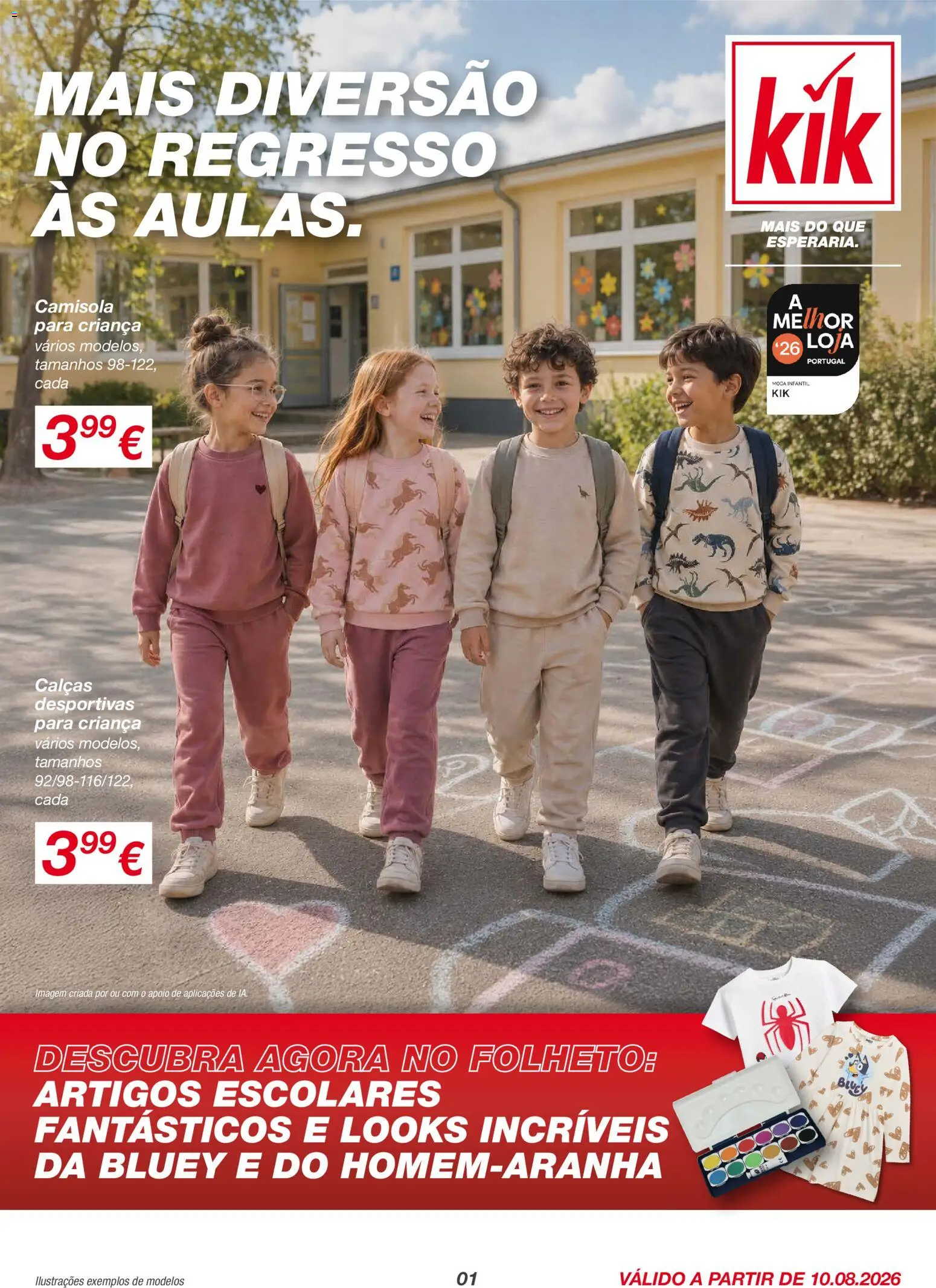 Pré-visualização do folheto da loja KIK válida a partir de 10/08/2026