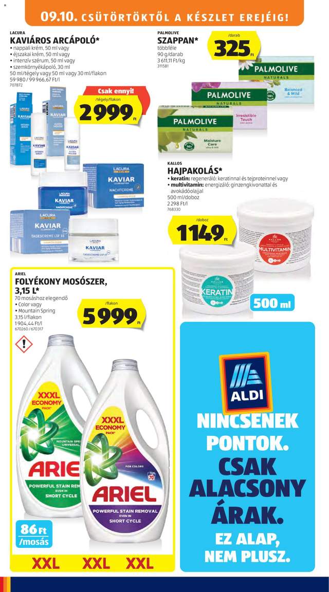 Új Aldi akciós újság 09.10.