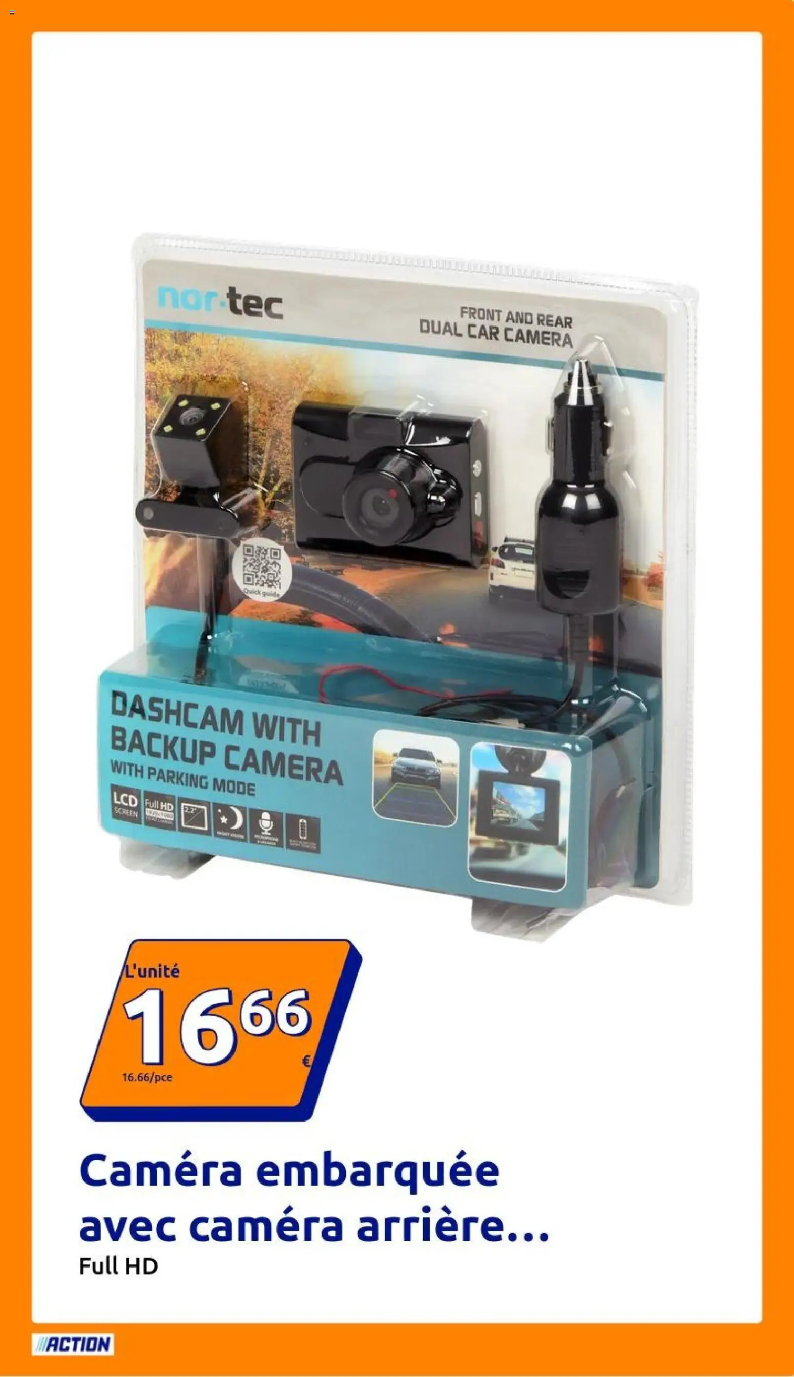Prévisualisation de Action catalogue du magasin Action formulaire valide 28/10/2026 - Caméra