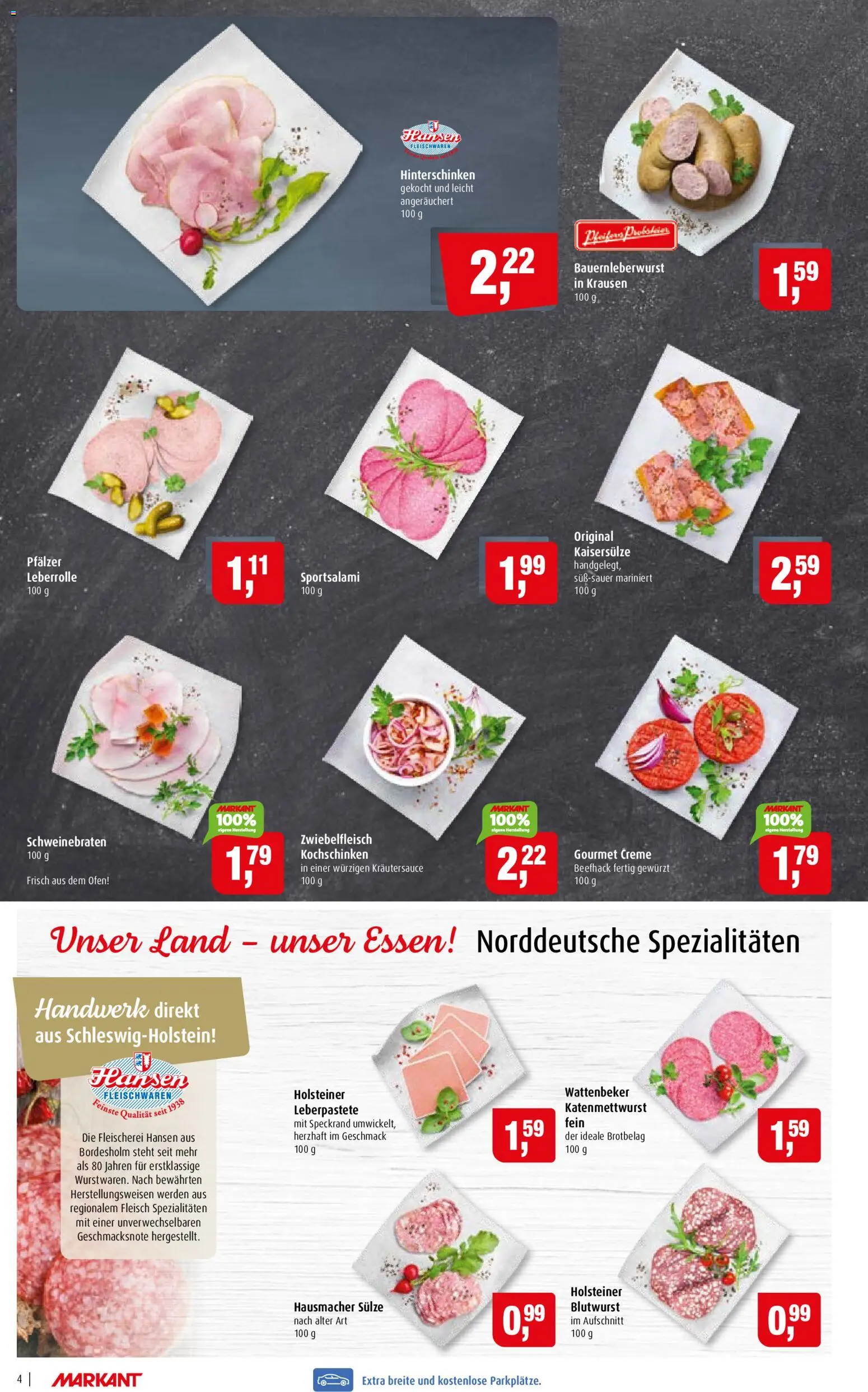 Vorschau von dem Prospekt des Geschäftes Markant, gültig ab dem 02.11.2026 - Fleisch, Ofen, Creme, Spezialitäten