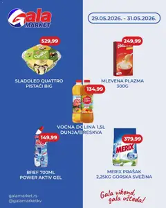 Pregled Gala MARKET kataloga - važi od 29.05.2026