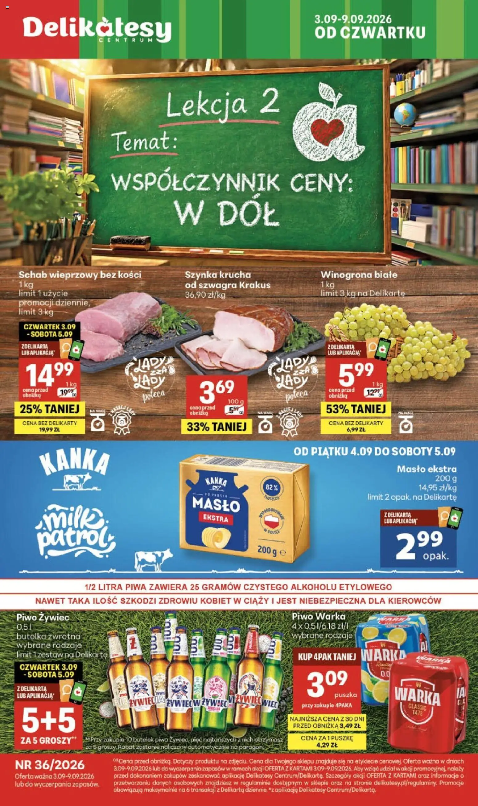 Pogląd gazetki "Delikatesy Centrum gazetka" ze sklepu Delikatesy Centrum ważnej od 03.09.2026