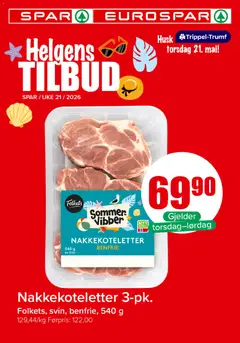 Forhåndsvis Spar Helgens Tilbud fra butikk Spar gyldig fra 21/05/2026