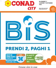 Anteprima dell'opuscolo Conad volantino City Lombardia dal negozio Conad valido da 11/09/2026