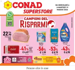 Anteprima dell'opuscolo Campioni del risparmio dal negozio Conad valido da 05/05/2026