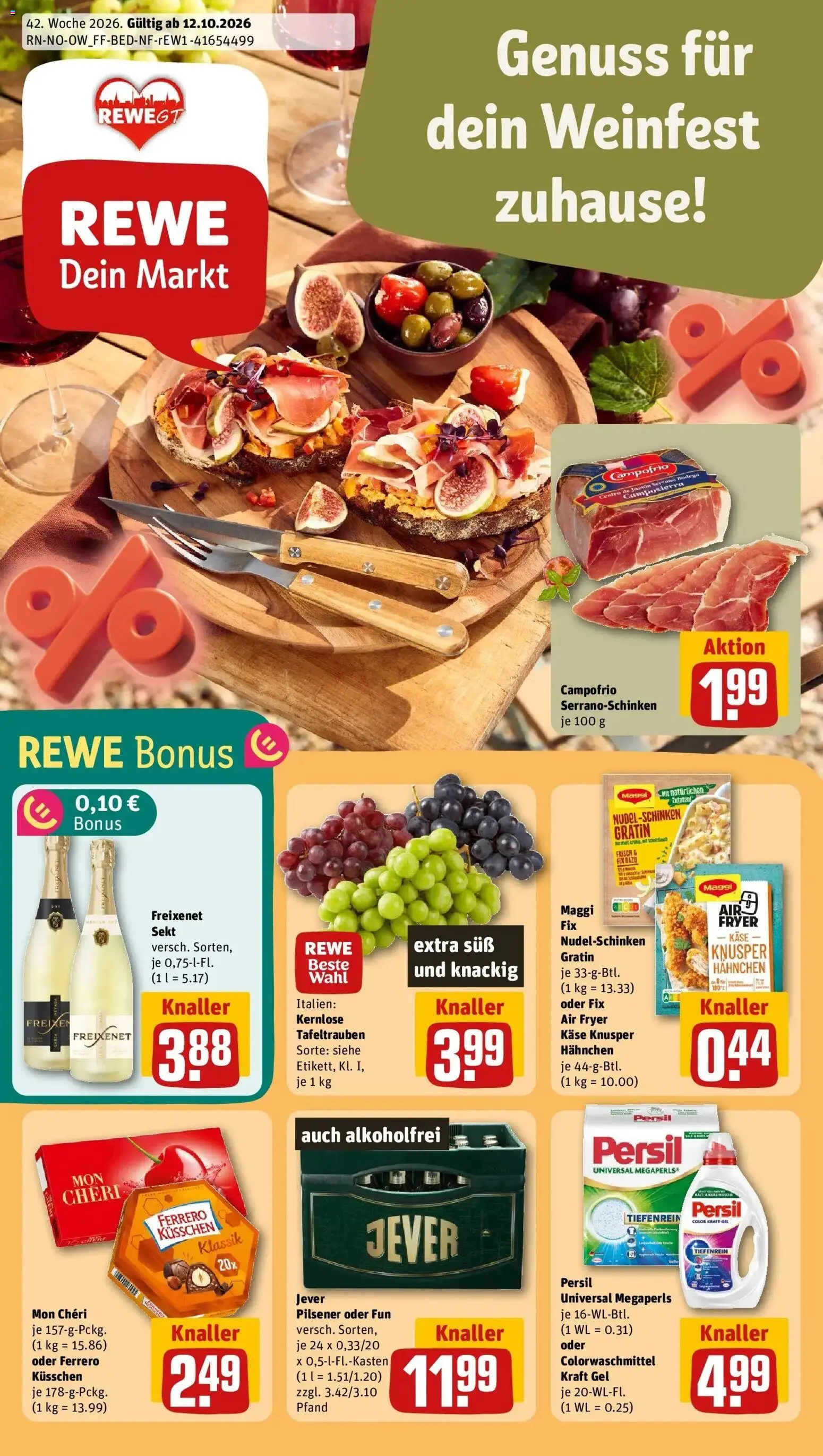 Vorschau von dem Prospekt des Geschäftes Rewe, gültig ab dem 12.10.2026