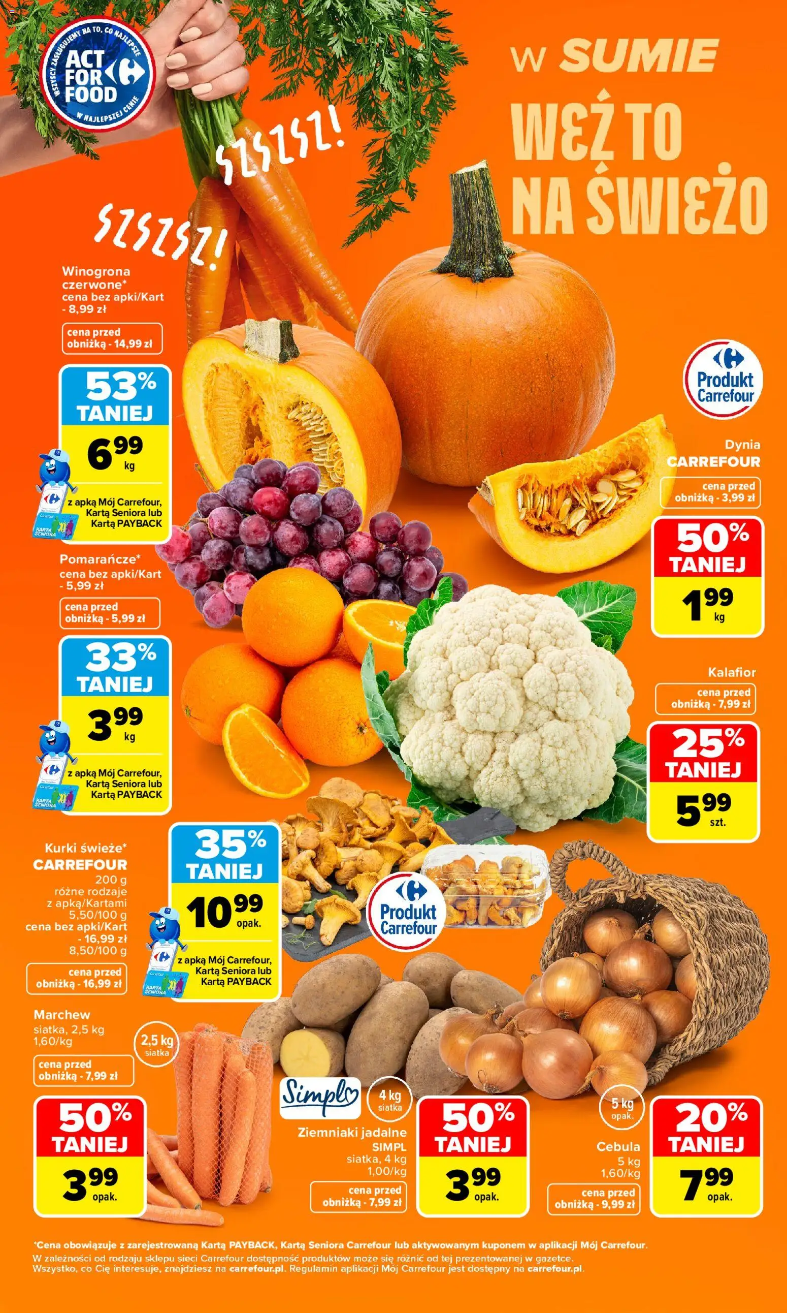 Pogląd gazetki "Carrefour gazetka - Weź to na świeżo" ze sklepu Carrefour ważnej od 28.09.2026