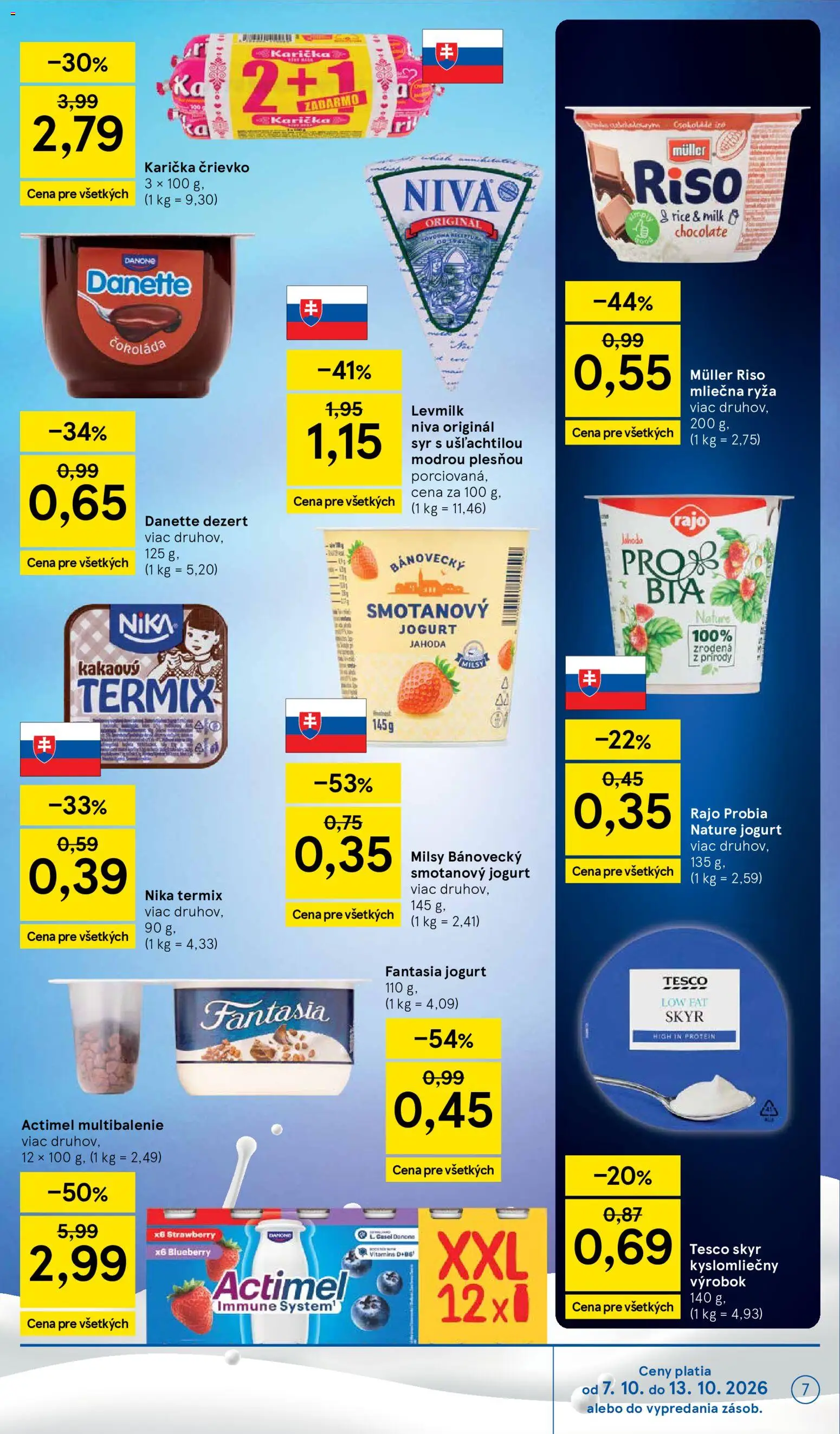 Náhľad Tesco letáku platného od 07.10.2026