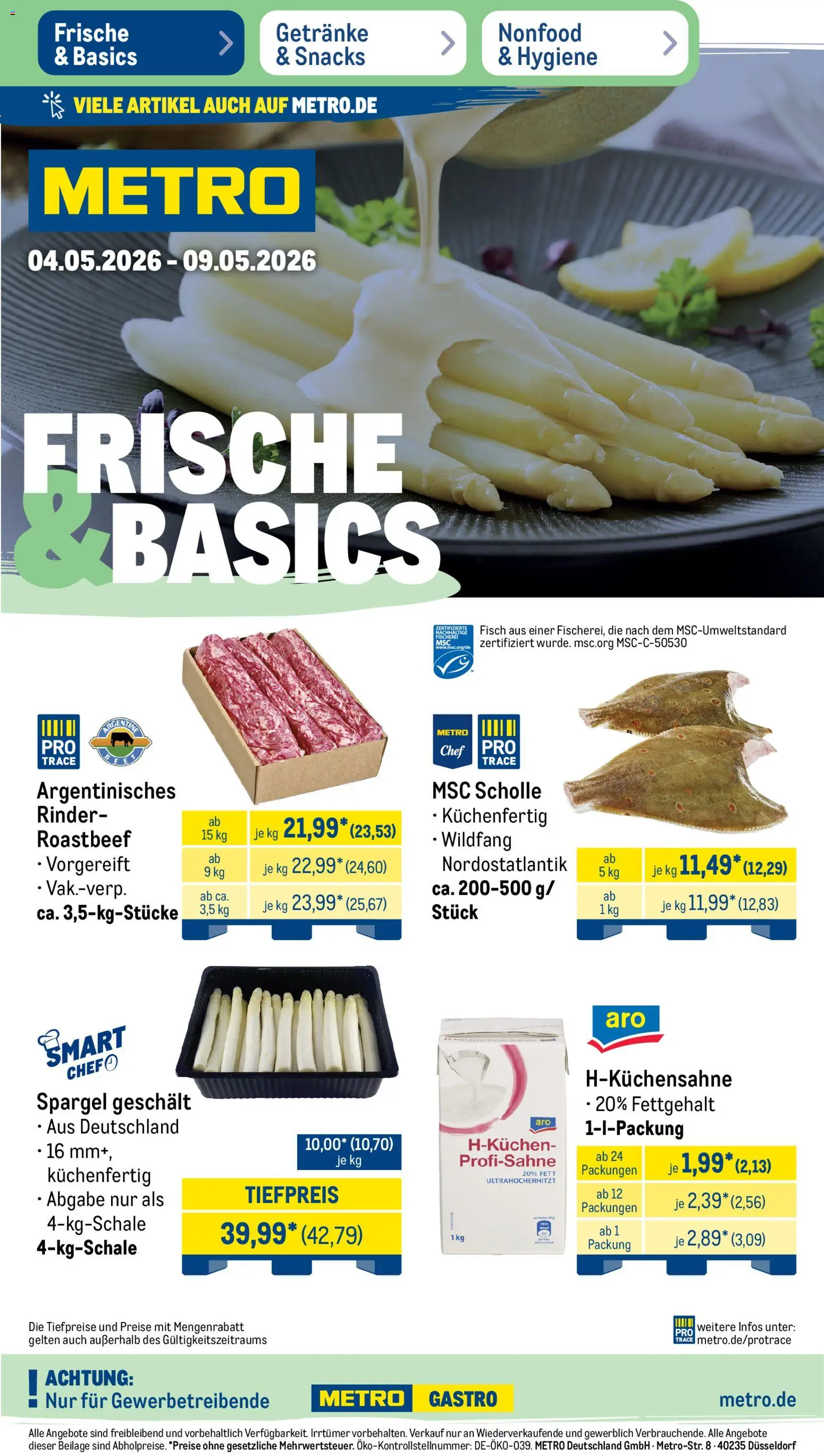 Vorschau von dem Prospekt des Geschäftes Metro, gültig ab dem 04.05.2026
