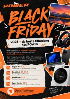 Forhåndsvis Power Black Friday avis fra butikk Power gyldig fra 19/10/2026
