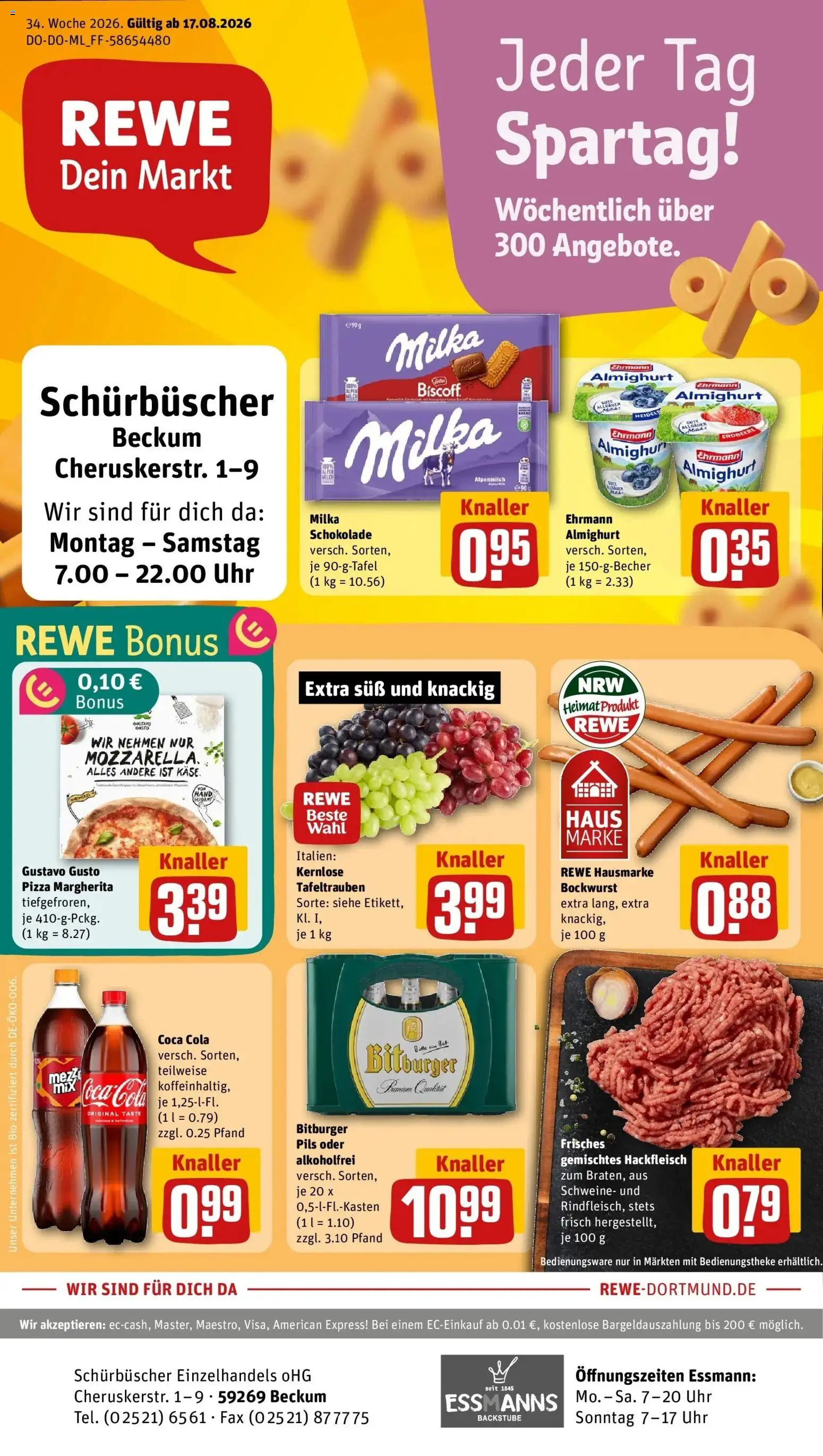 Vorschau von dem Prospekt des Geschäftes Rewe, gültig ab dem 17.08.2026