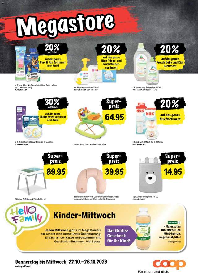 Neue Coop Aktionen ab 22.10.