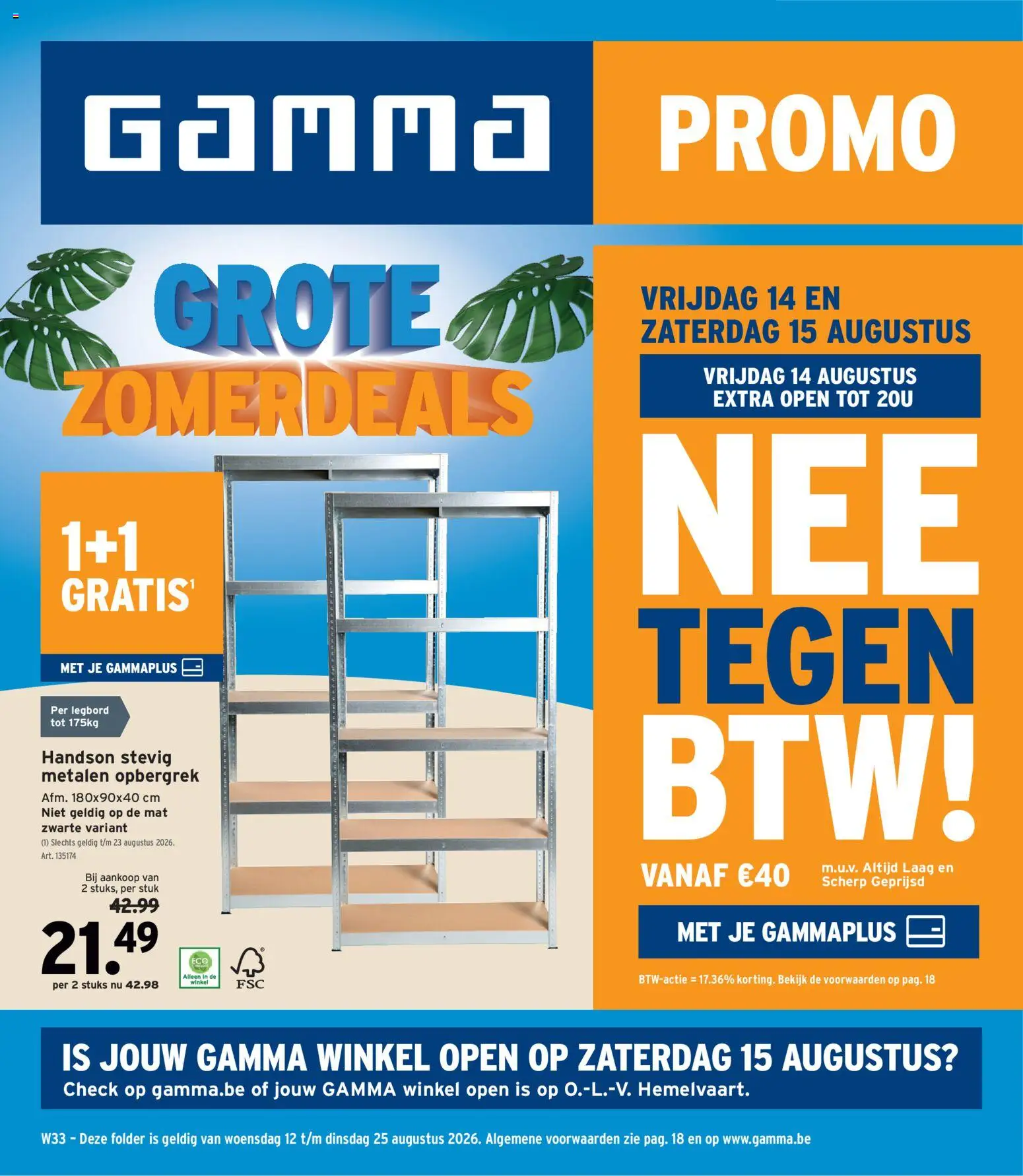 Voorbeeld van GAMMA Folder van winkel GAMMA geldig vanaf 12/08/2026 - Opbergrek