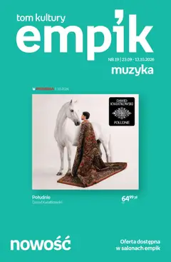 Pogląd gazetki "Empik promocje - Tom kultury Muzyka" ze sklepu Empik ważnej od 23.09.2026
