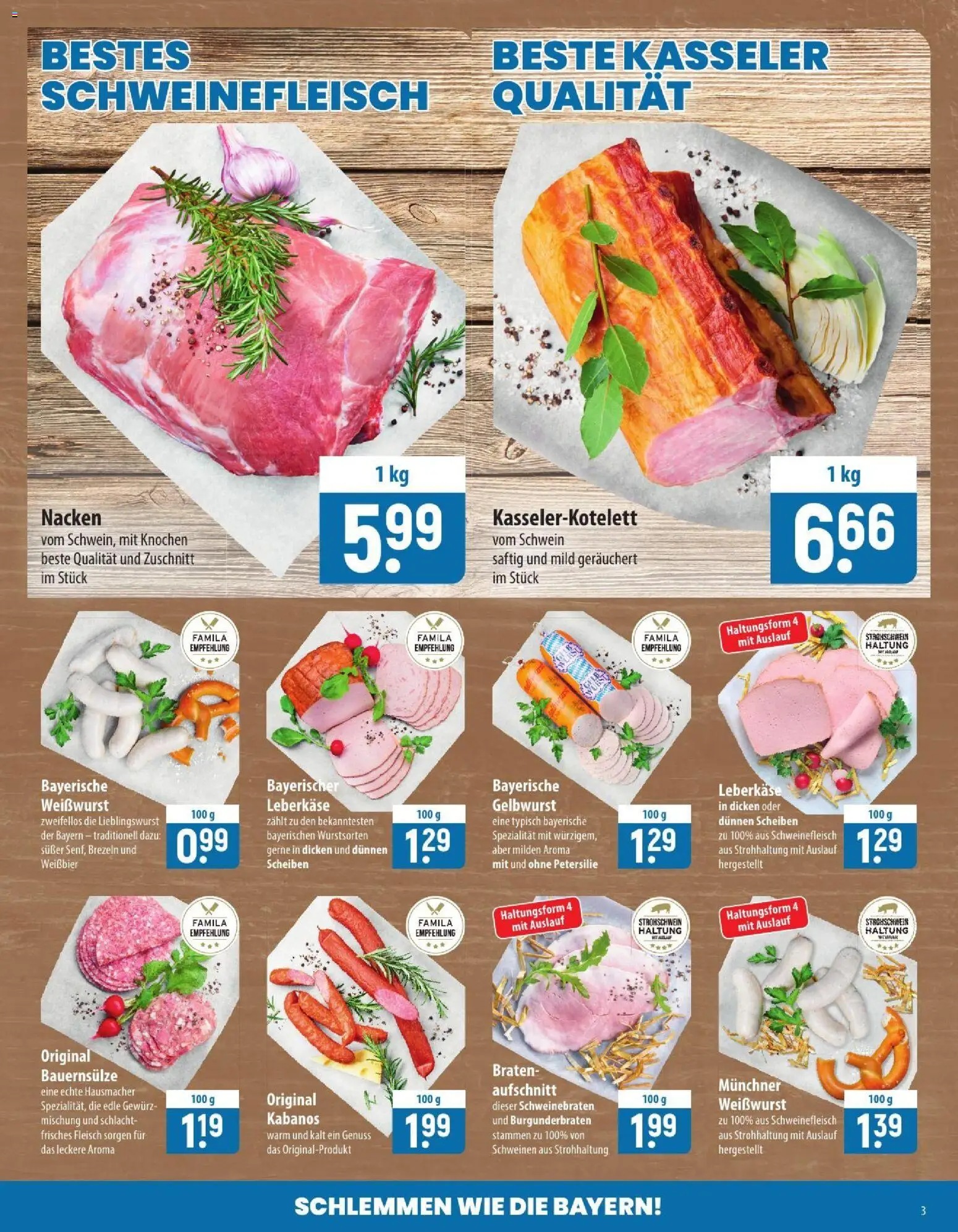 Vorschau von dem Prospekt des Geschäftes Famila, gültig ab dem 07.09.2026 - Petersilie, Fleisch, Weißwurst, Schweinefleisch, Weißbier, Leberkase