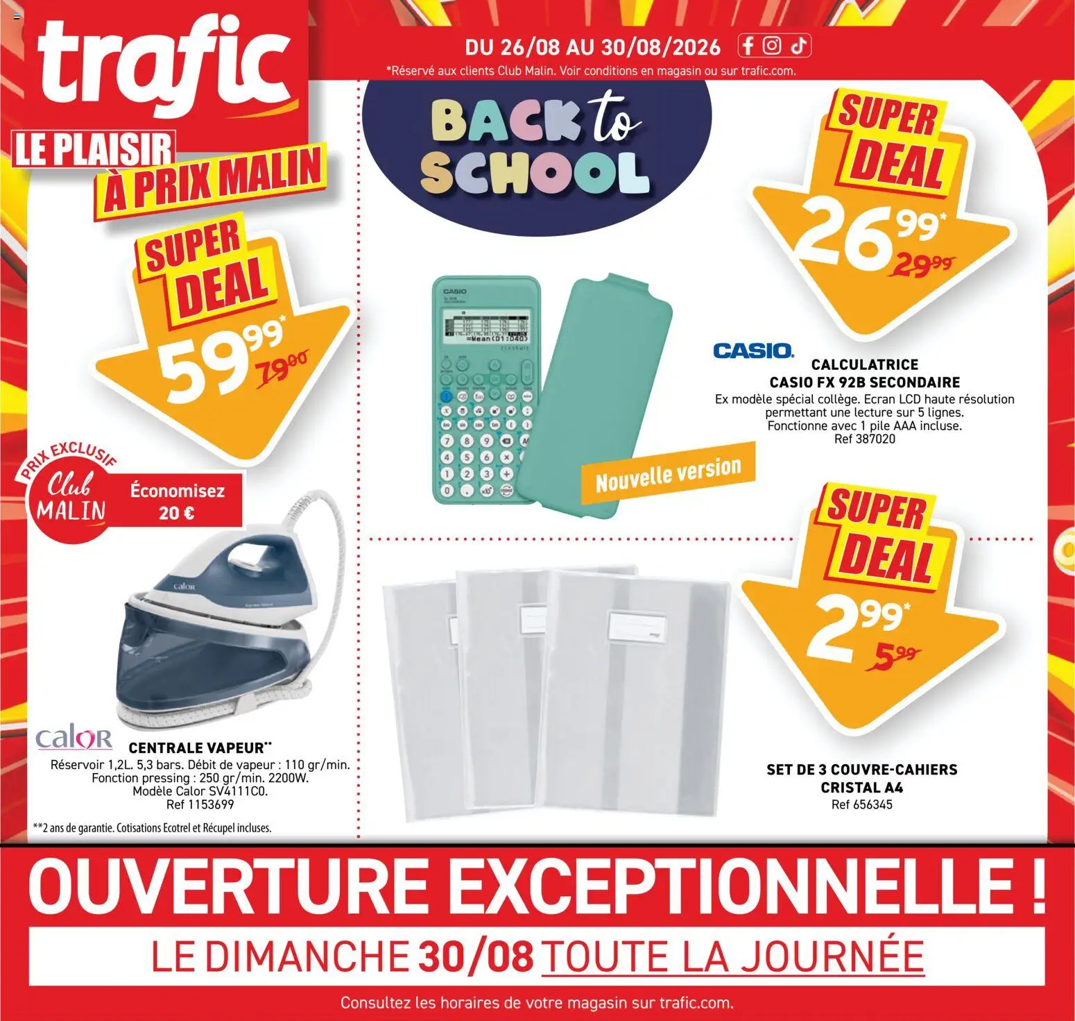 Voorbeeld van Trafic Publicité van winkel Trafic geldig vanaf 26/08/2026 - La