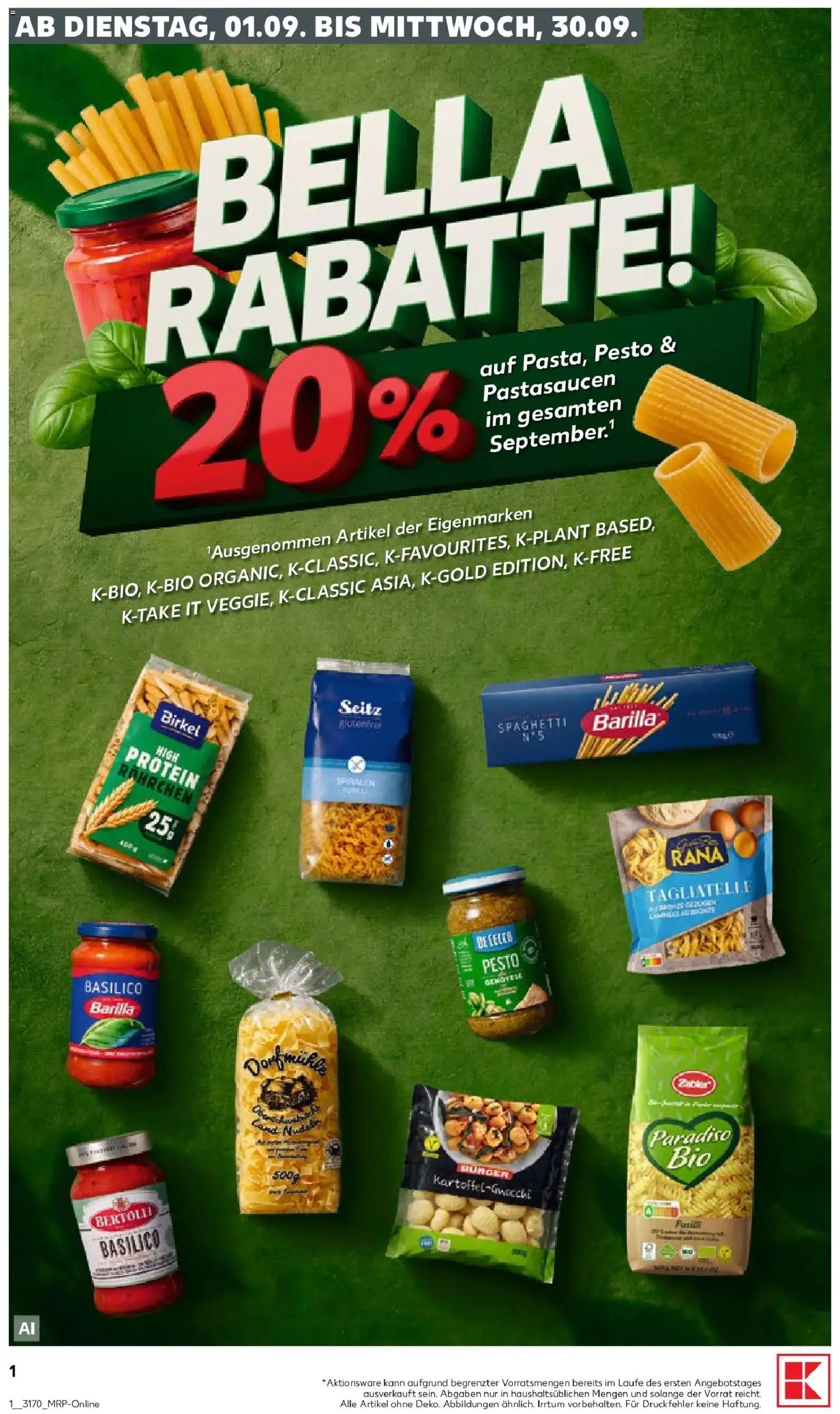Vorschau von dem Prospekt des Geschäftes Kaufland, gültig ab dem 21.09.2026