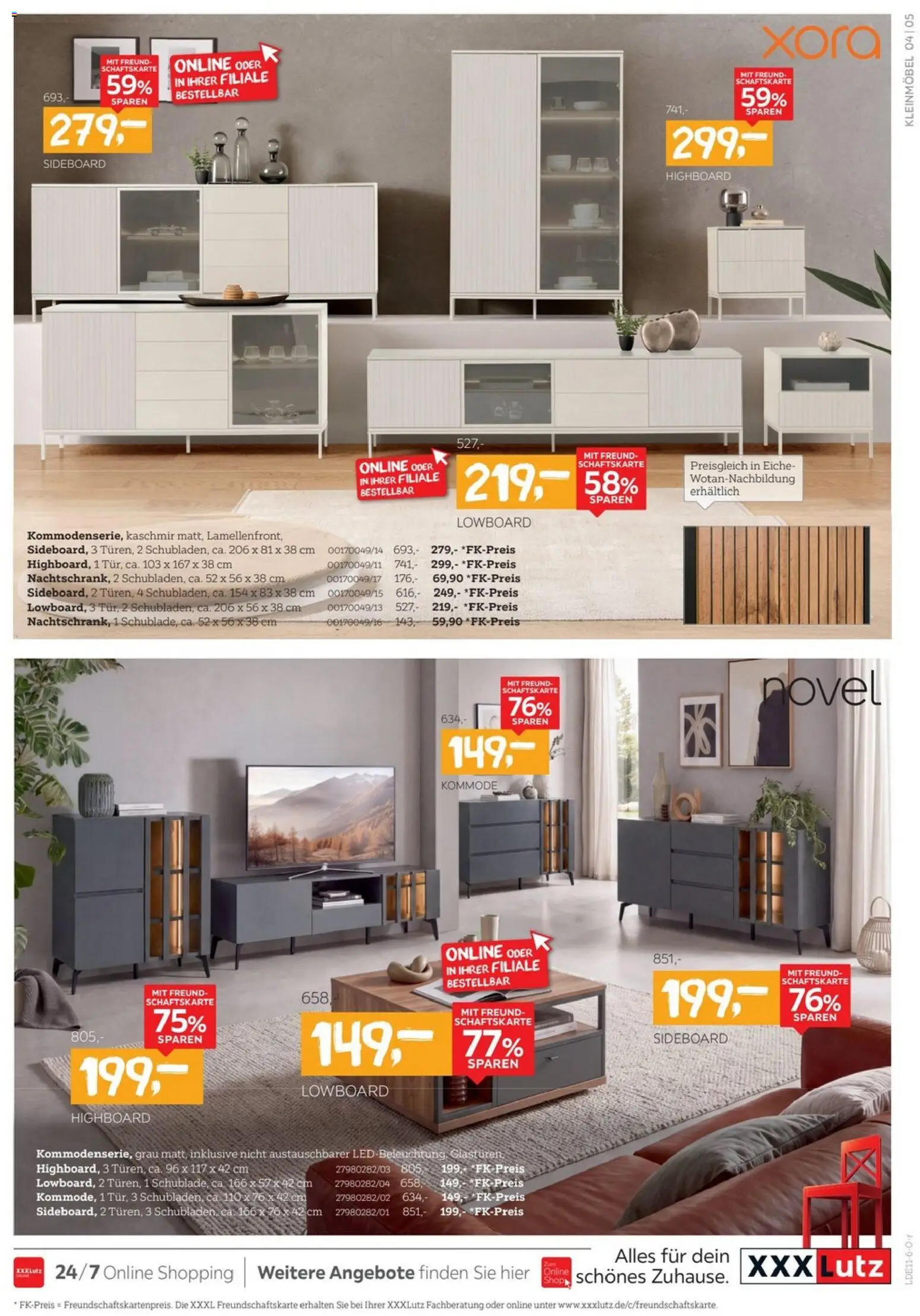 Vorschau von dem Prospekt des Geschäftes XXXLutz, gültig ab dem 24.10.2026 - Kommode, Sideboard, Lowboard, HIghboard