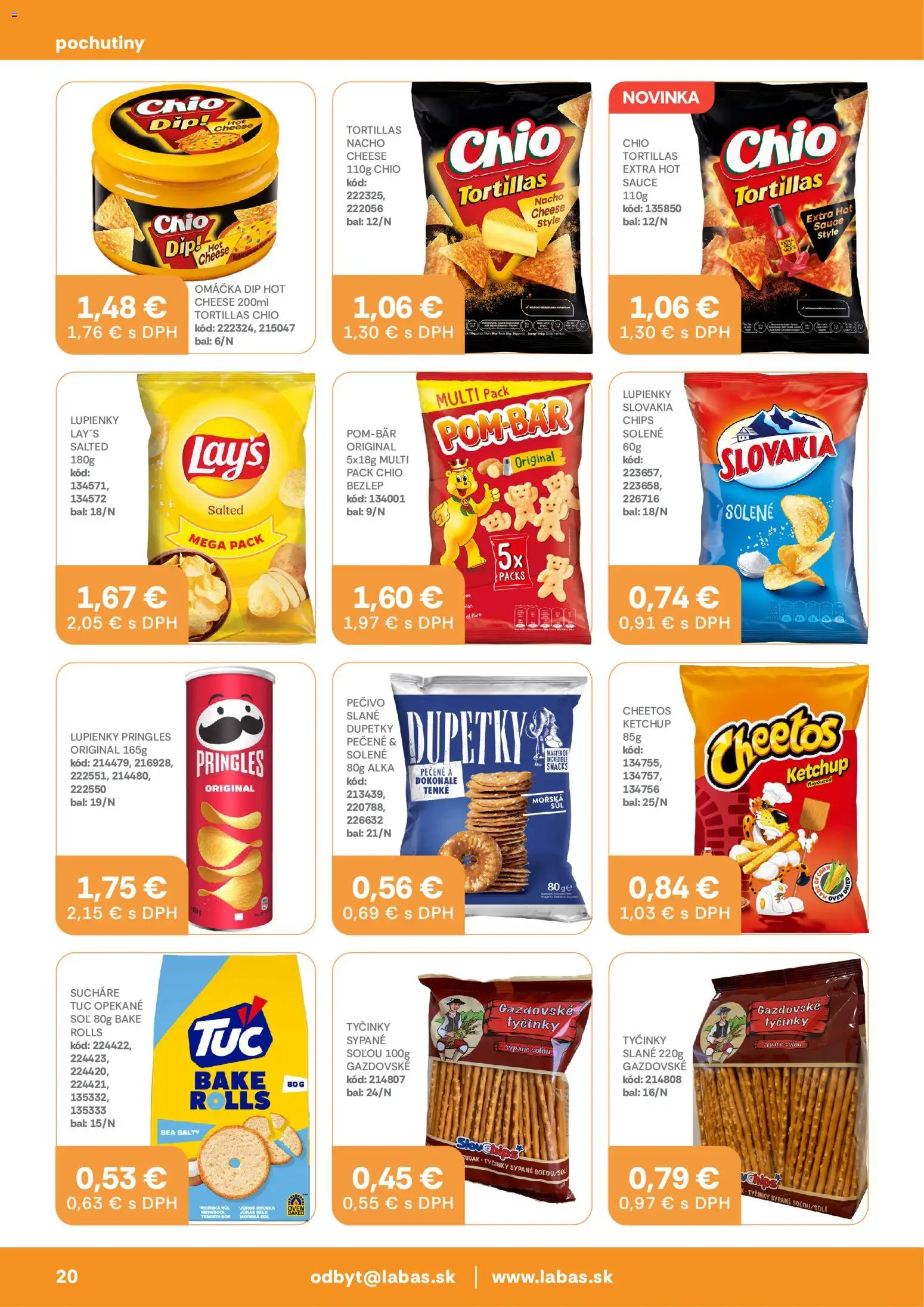 Náhľad Labaš letáku platného od 11.09.2026 - Soľ, Pringles, Omáčka, Pečivo, Sucháre