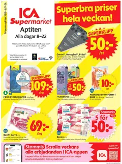Förhandsgranska reklamblad ICA Supermarket erbjudanden från butik ICA Supermarket gäller från 31/08/2026
